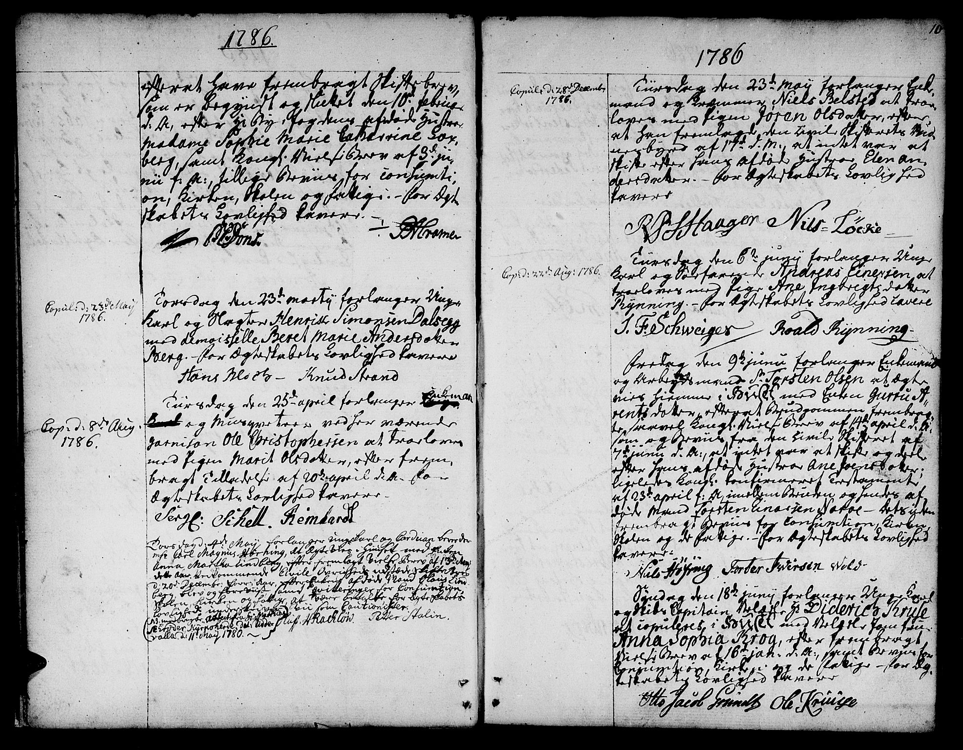 Ministerialprotokoller, klokkerbøker og fødselsregistre - Sør-Trøndelag, AV/SAT-A-1456/601/L0041: Parish register (official) no. 601A09, 1784-1801, p. 10