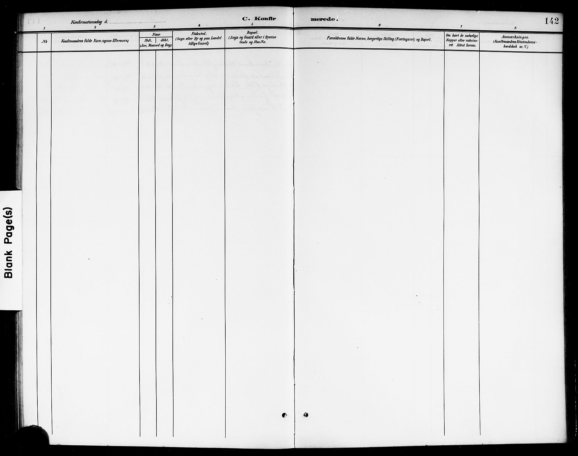 Høland prestekontor Kirkebøker, AV/SAO-A-10346a/G/Gb/L0001: Parish register (copy) no. II 1, 1902-1919, p. 142