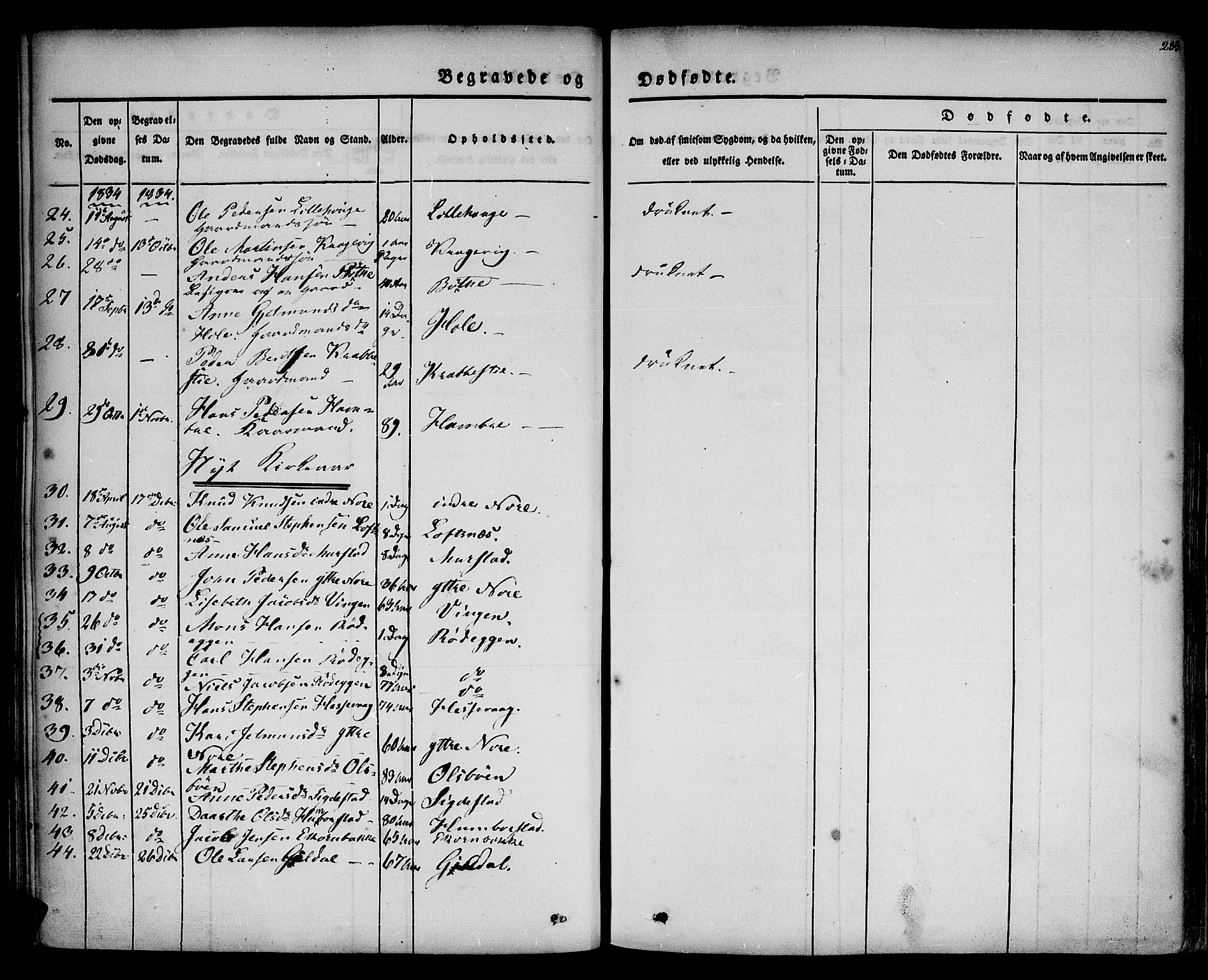 Davik sokneprestembete, AV/SAB-A-79701/H/Haa/Haaa/L0004: Parish register (official) no. A 4, 1830-1849, p. 233