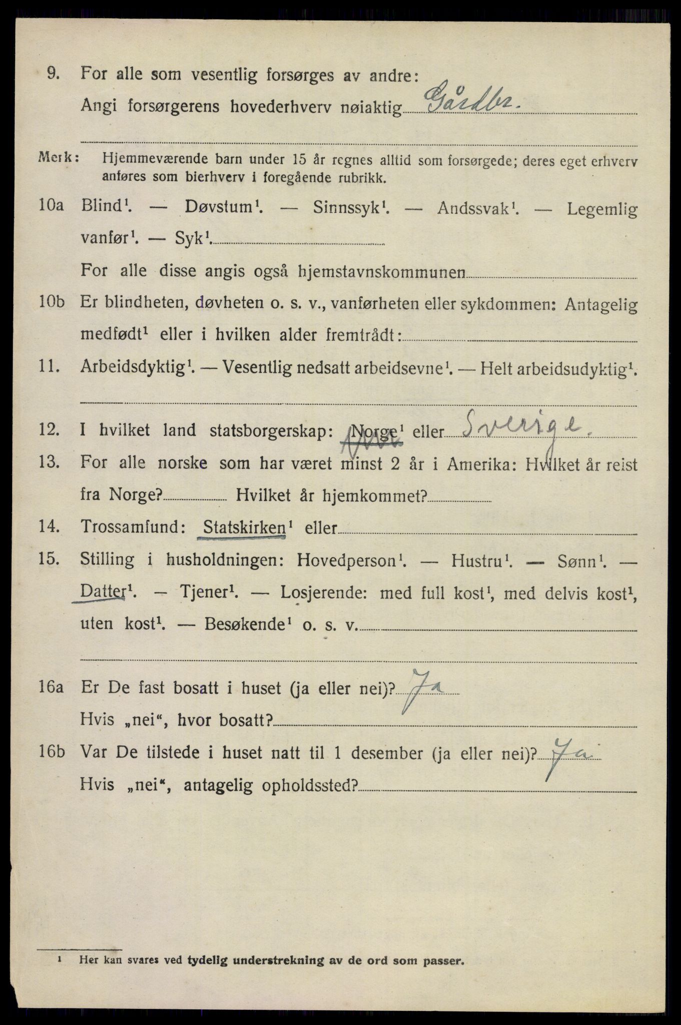 SAO, 1920 census for Sørum, 1920, p. 4900