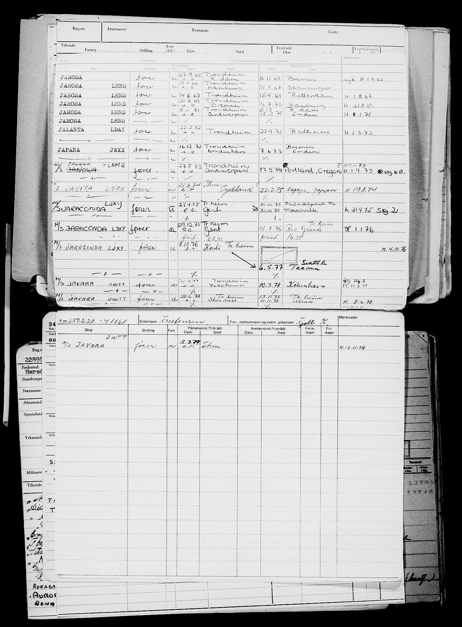 Direktoratet for sjømenn, RA/S-3545/G/Gb/L0177: Hovedkort, 1920, p. 506