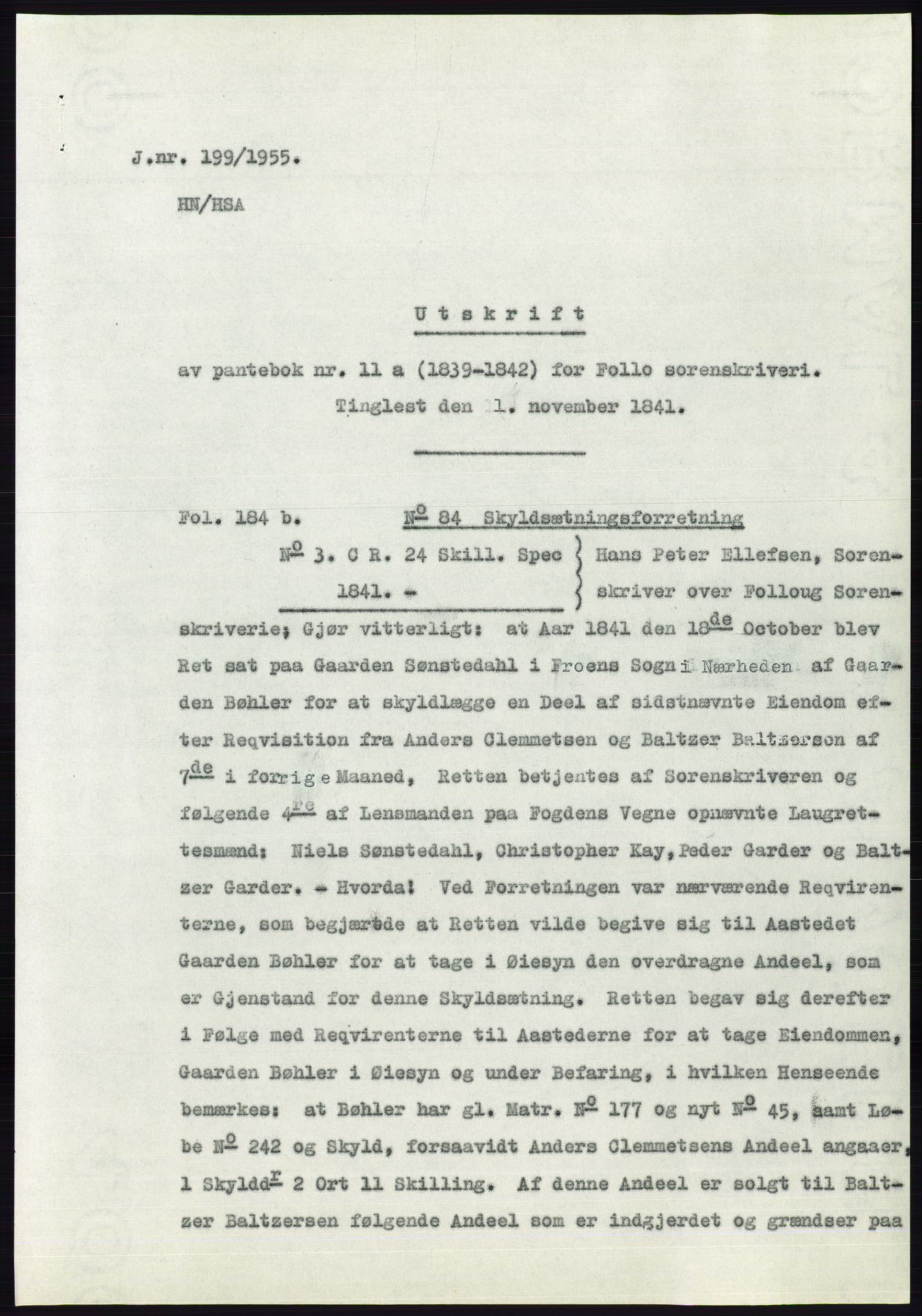 Statsarkivet i Oslo, SAO/A-10621/Z/Zd/L0002: Avskrifter, j.nr 5-691/1955, 1955, p. 171