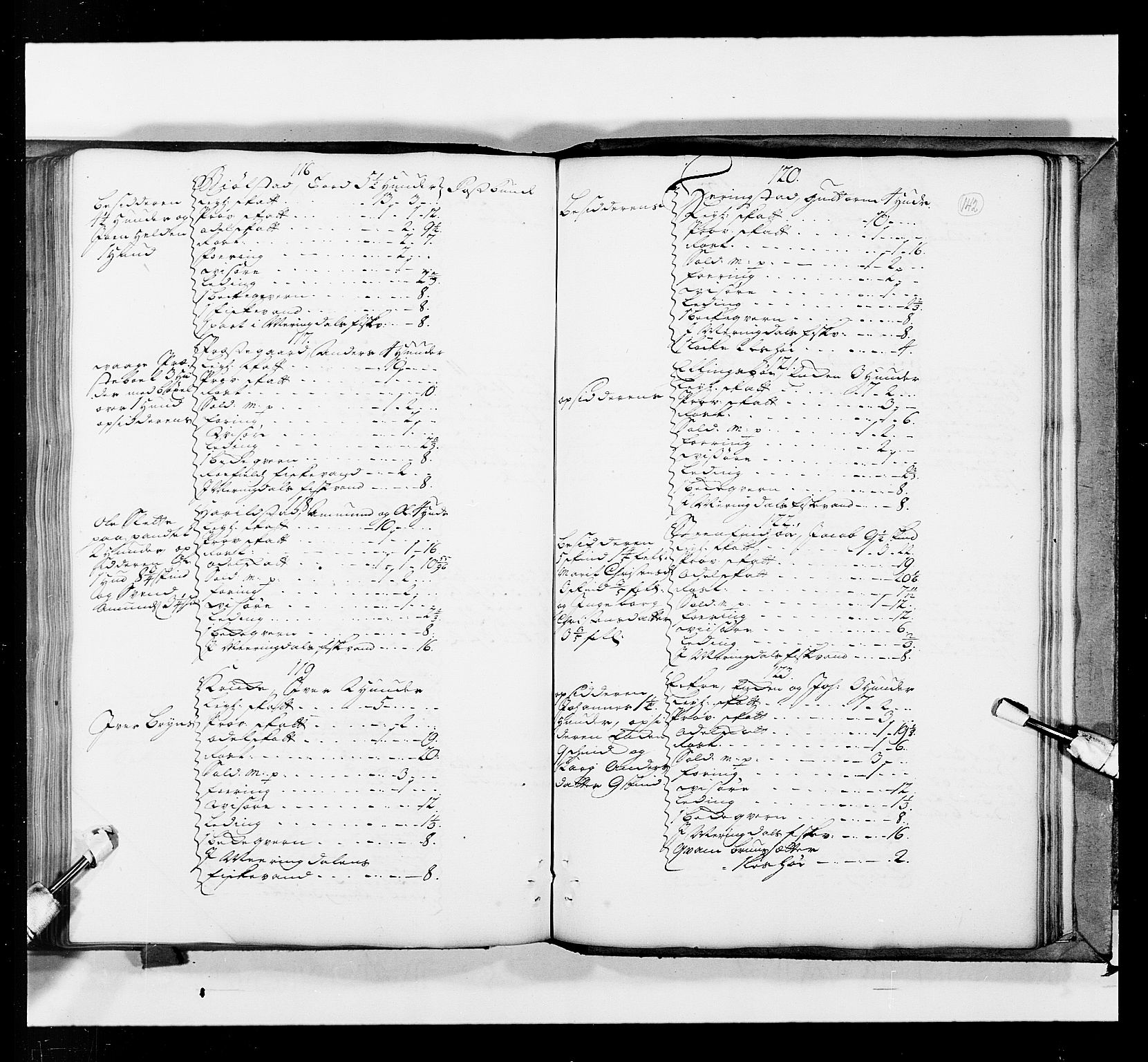 Stattholderembetet 1572-1771, AV/RA-EA-2870/Ek/L0036/0001: Jordebøker 1662-1720: / Matrikkel for Gudbrandsdal, 1719, p. 141b-142a
