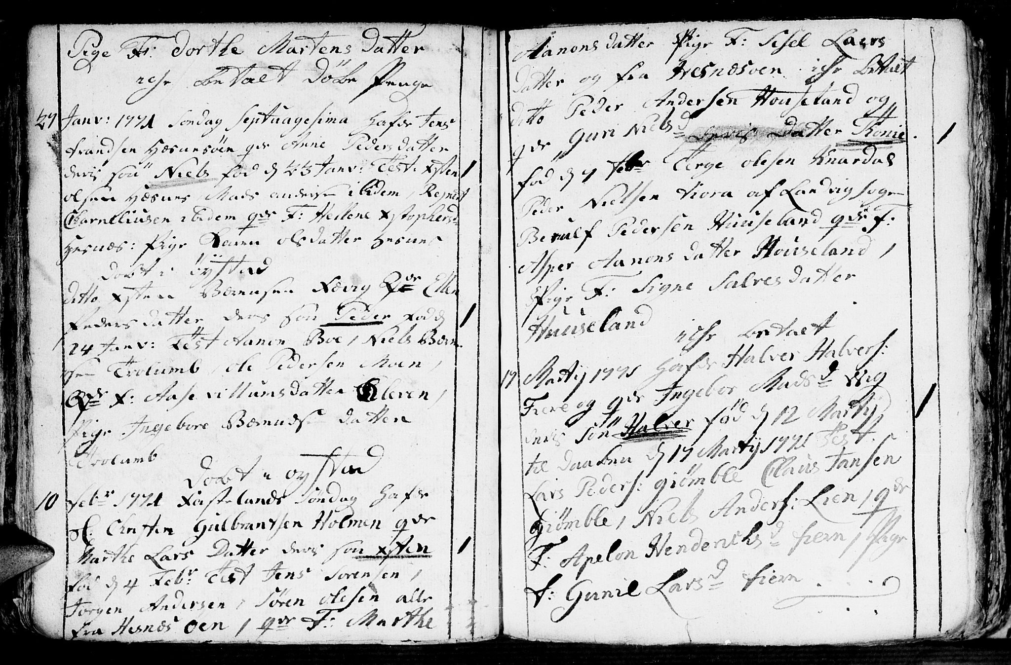 Fjære sokneprestkontor, AV/SAK-1111-0011/F/Fb/L0004: Parish register (copy) no. B 4, 1766-1785, p. 66b-67a