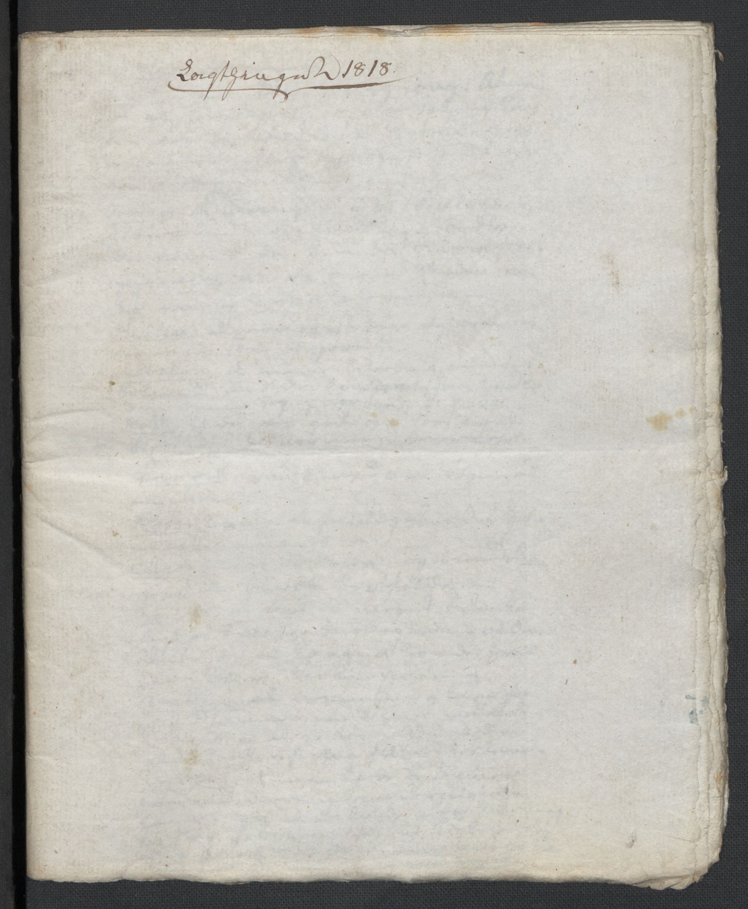 Christie, Wilhelm Frimann Koren, RA/PA-0014/F/L0006: Christies dokumenter fra Stortinget, 1817-1818, p. 174