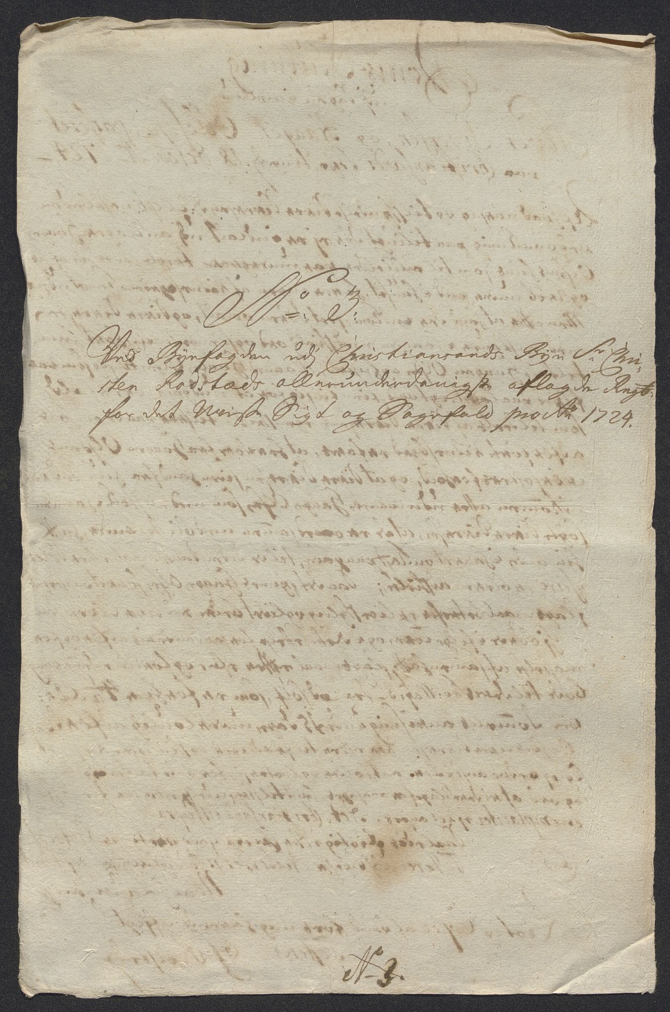 Rentekammeret inntil 1814, Reviderte regnskaper, Byregnskaper, RA/EA-4066/R/Rm/L0286: [M19] Sikt og sakefall, 1719-1727, p. 333