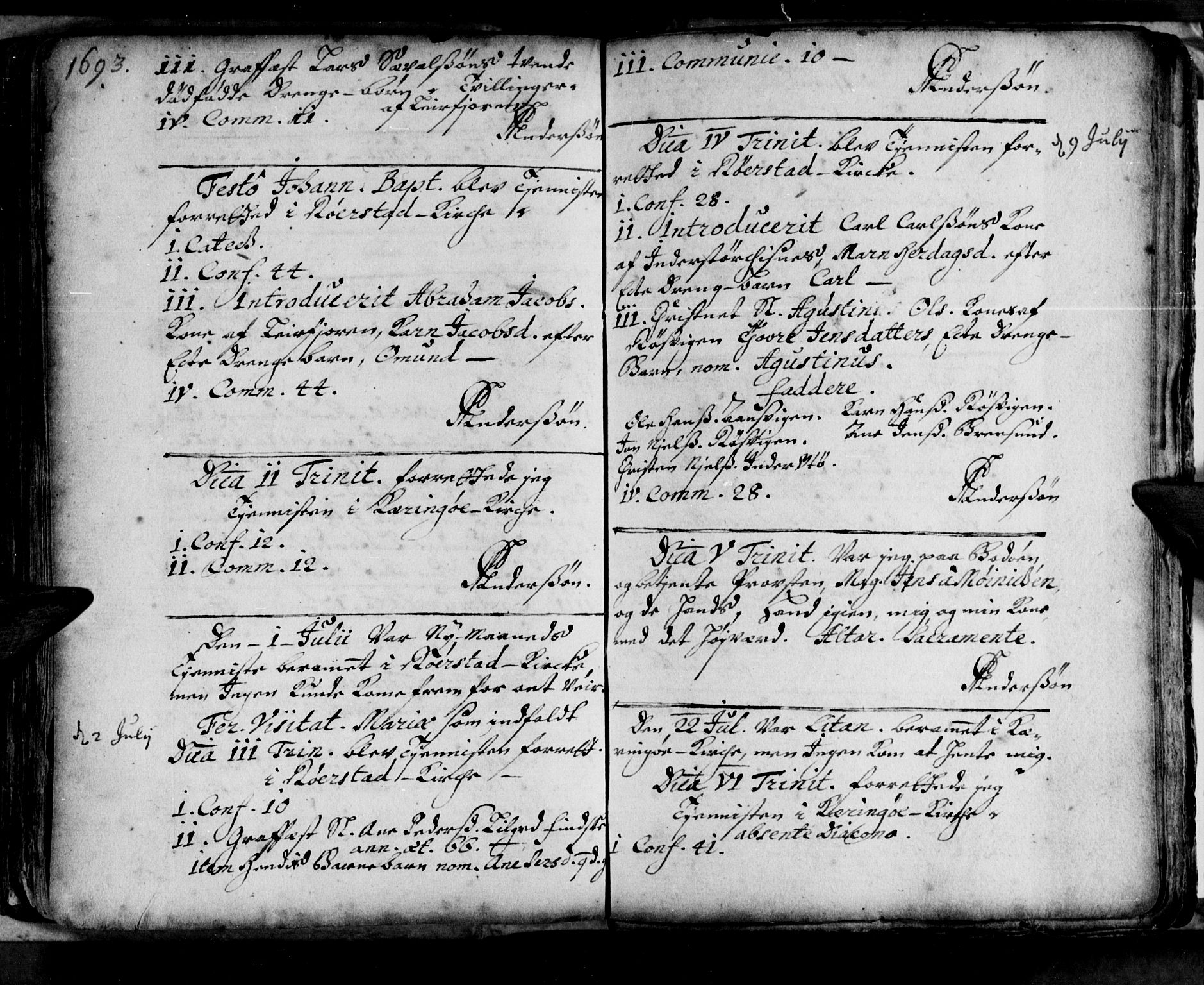 Ministerialprotokoller, klokkerbøker og fødselsregistre - Nordland, AV/SAT-A-1459/853/L0763: Parish register (official) no. 853A02, 1688-1697