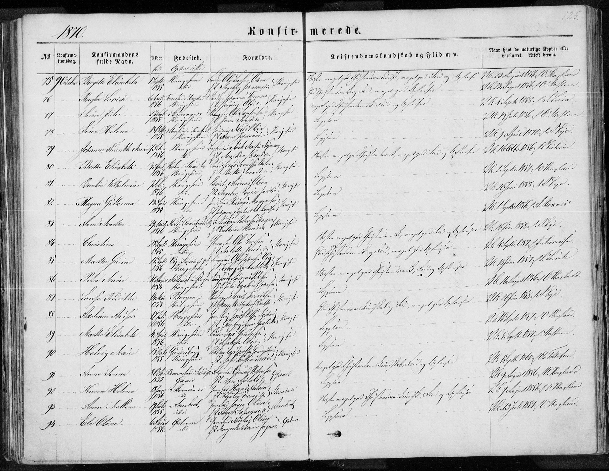 Torvastad sokneprestkontor, AV/SAST-A -101857/H/Ha/Haa/L0012: Parish register (official) no. A 12.1, 1867-1877, p. 125