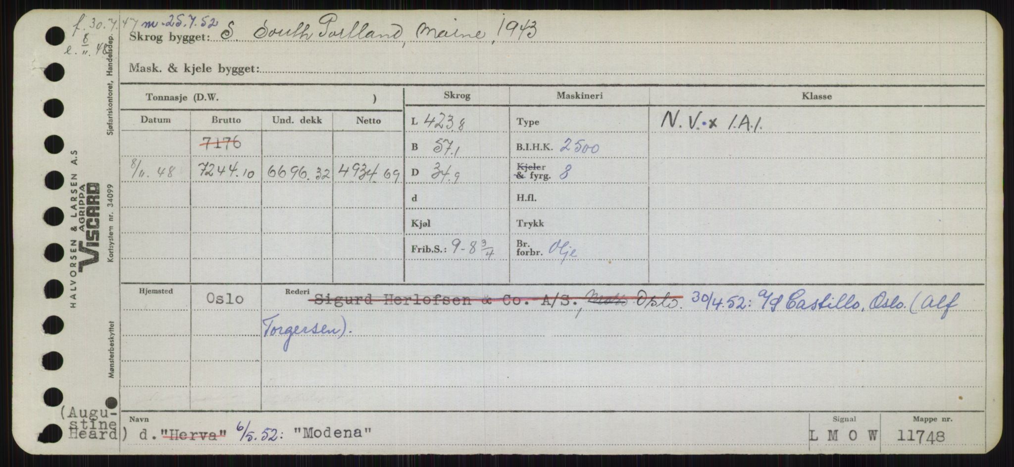 Sjøfartsdirektoratet med forløpere, Skipsmålingen, RA/S-1627/H/Hb/L0003: Fartøy, I-N, p. 367