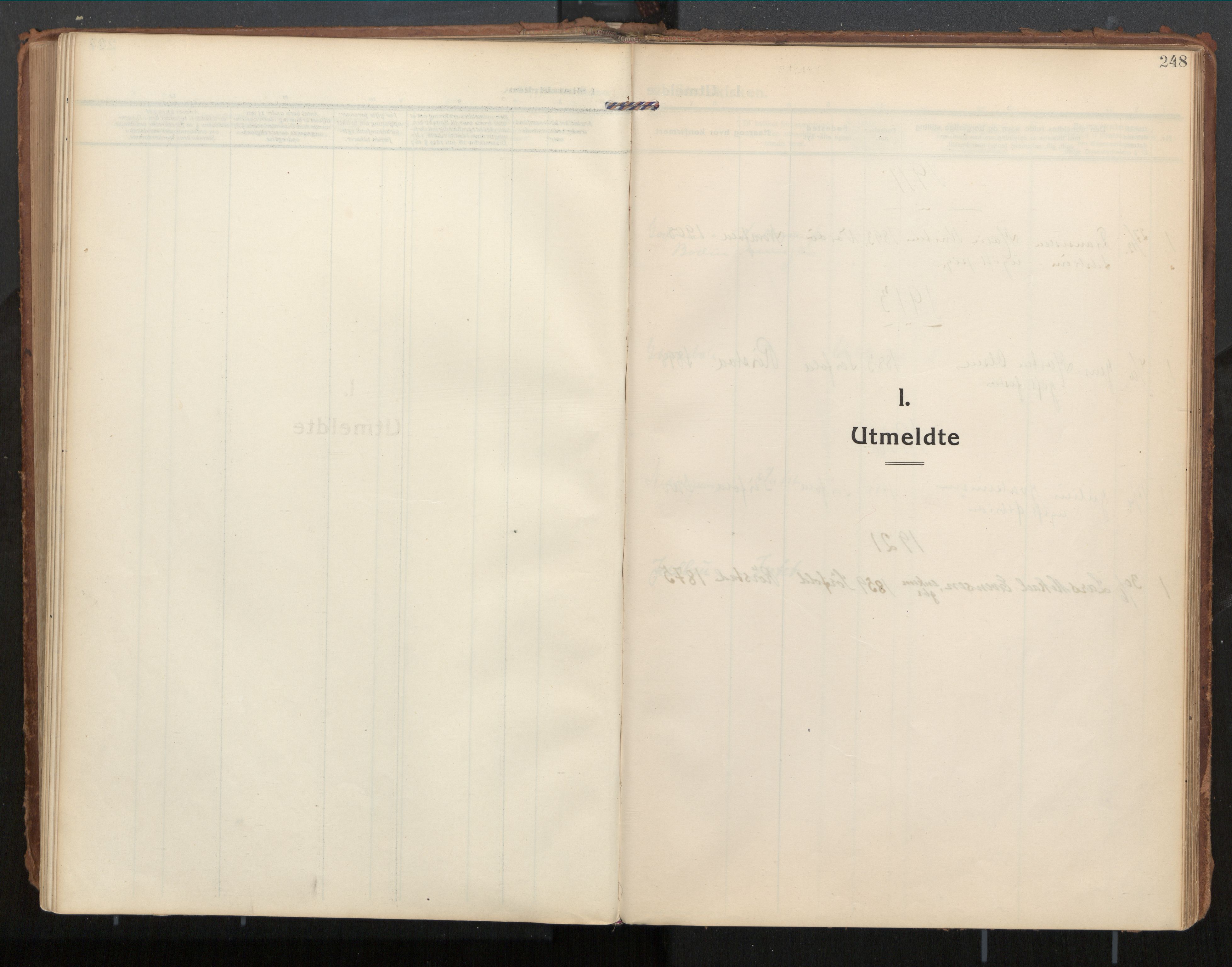 Ministerialprotokoller, klokkerbøker og fødselsregistre - Nordland, AV/SAT-A-1459/854/L0784: Parish register (official) no. 854A07, 1910-1922, p. 248