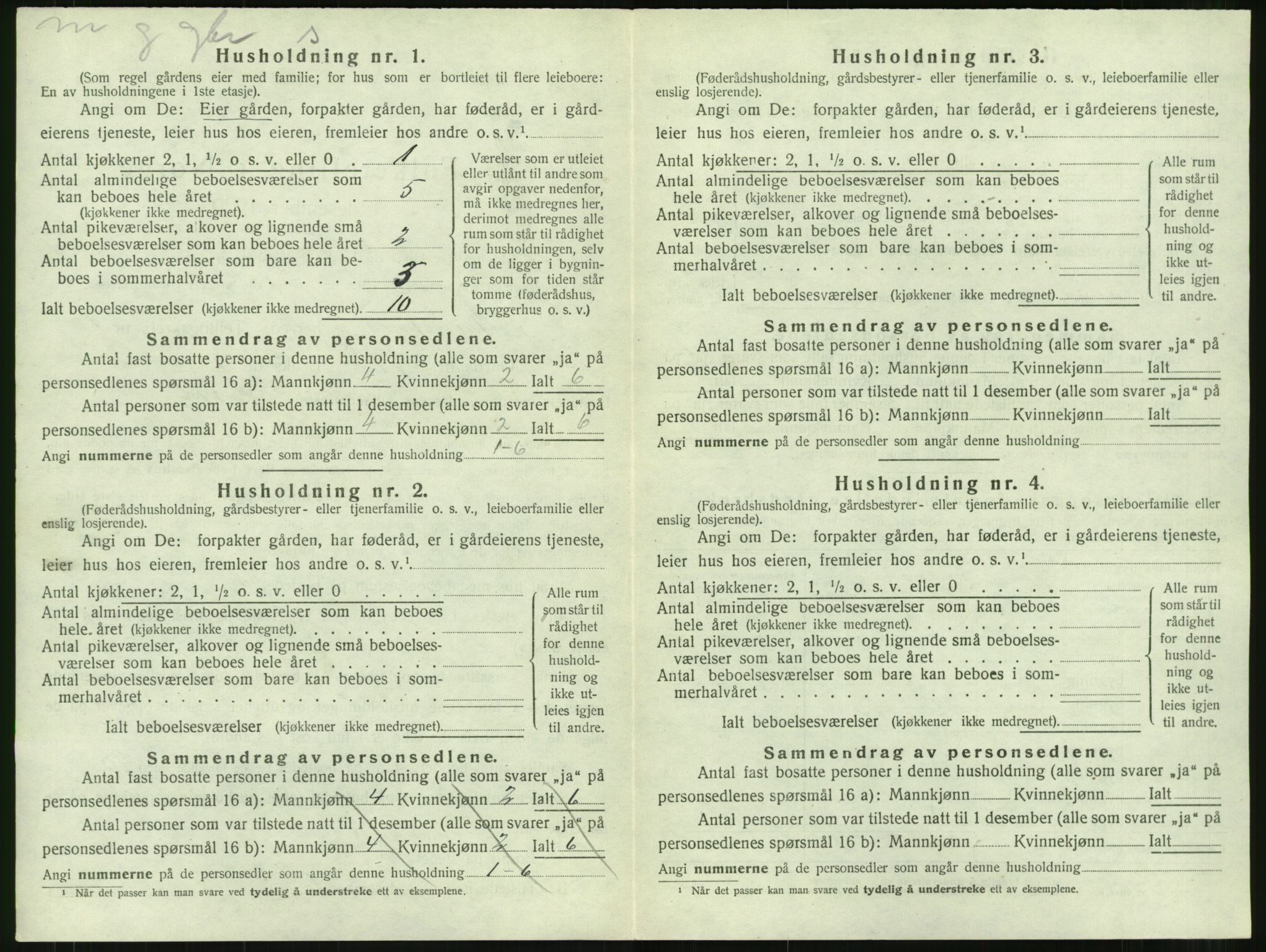 SAT, 1920 census for Bremsnes, 1920, p. 1170