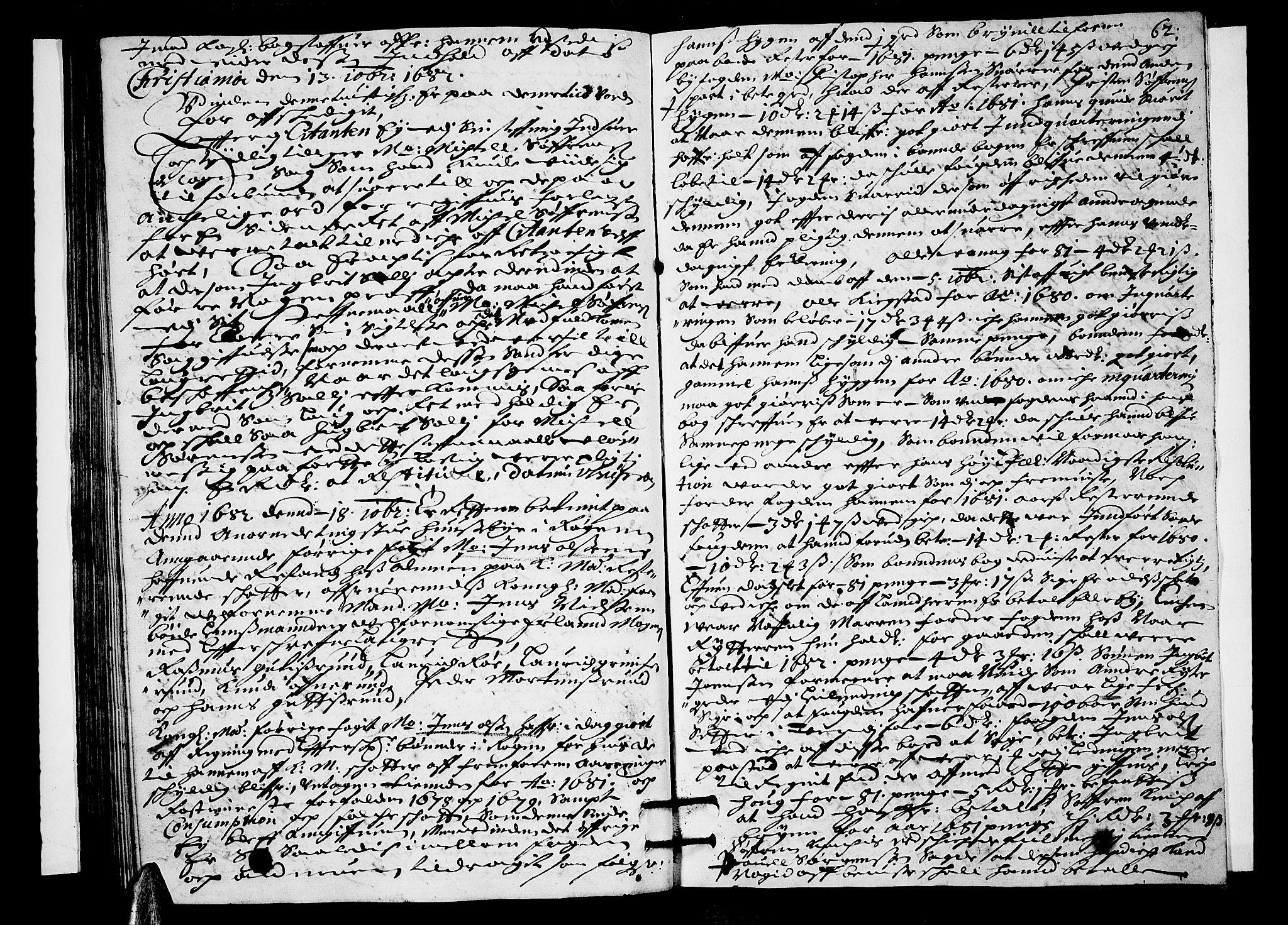 Lier, Røyken og Hurum sorenskriveri, SAKO/A-89/F/Fa/L0023: Tingbok, 1682, p. 62
