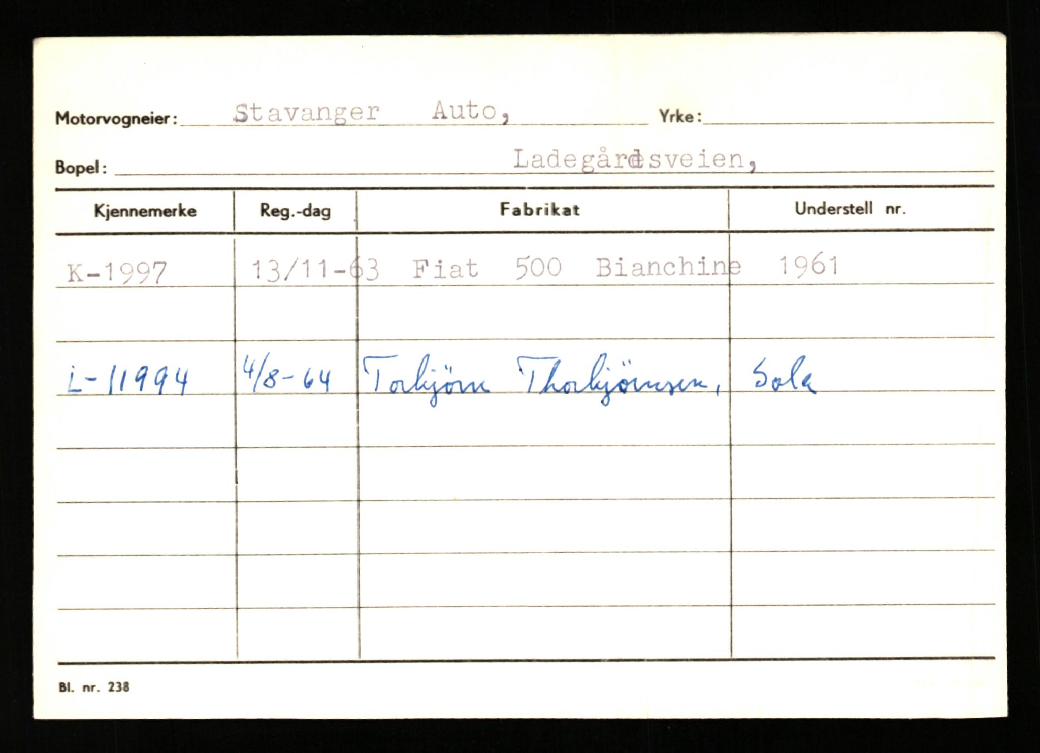 Stavanger trafikkstasjon, AV/SAST-A-101942/0/G/L0001: Registreringsnummer: 0 - 5782, 1930-1971, p. 1375