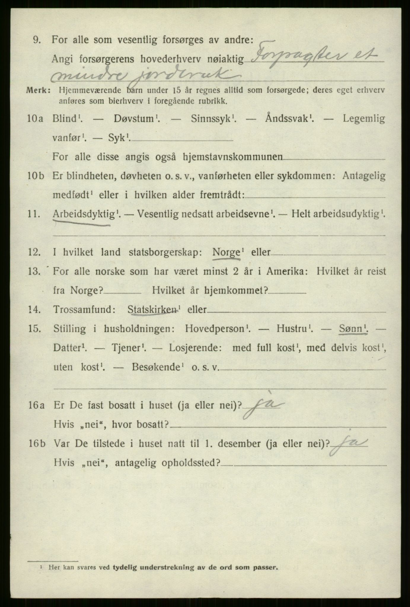 SAB, 1920 census for Breim, 1920, p. 798