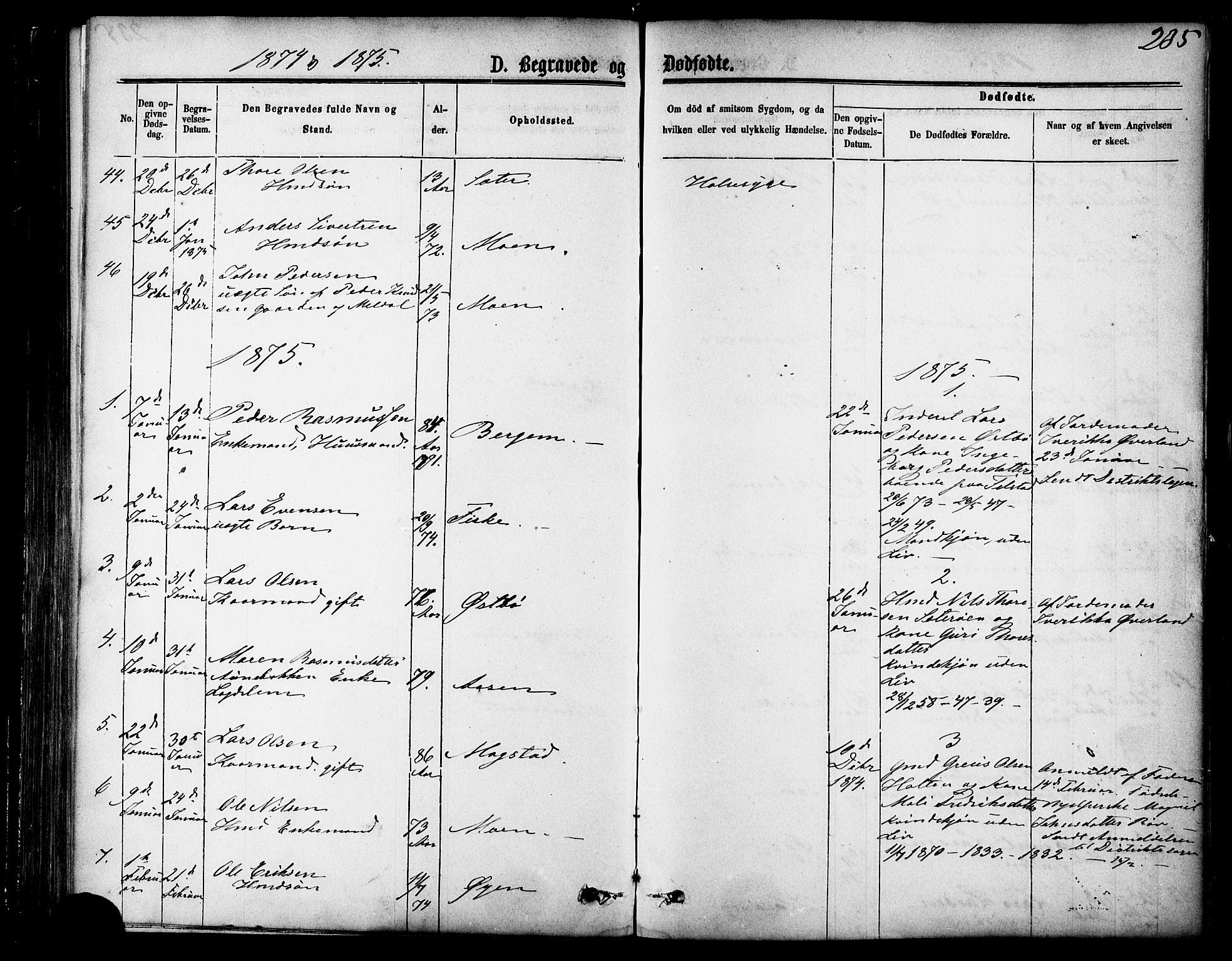 Ministerialprotokoller, klokkerbøker og fødselsregistre - Møre og Romsdal, AV/SAT-A-1454/595/L1046: Parish register (official) no. 595A08, 1874-1884, p. 235