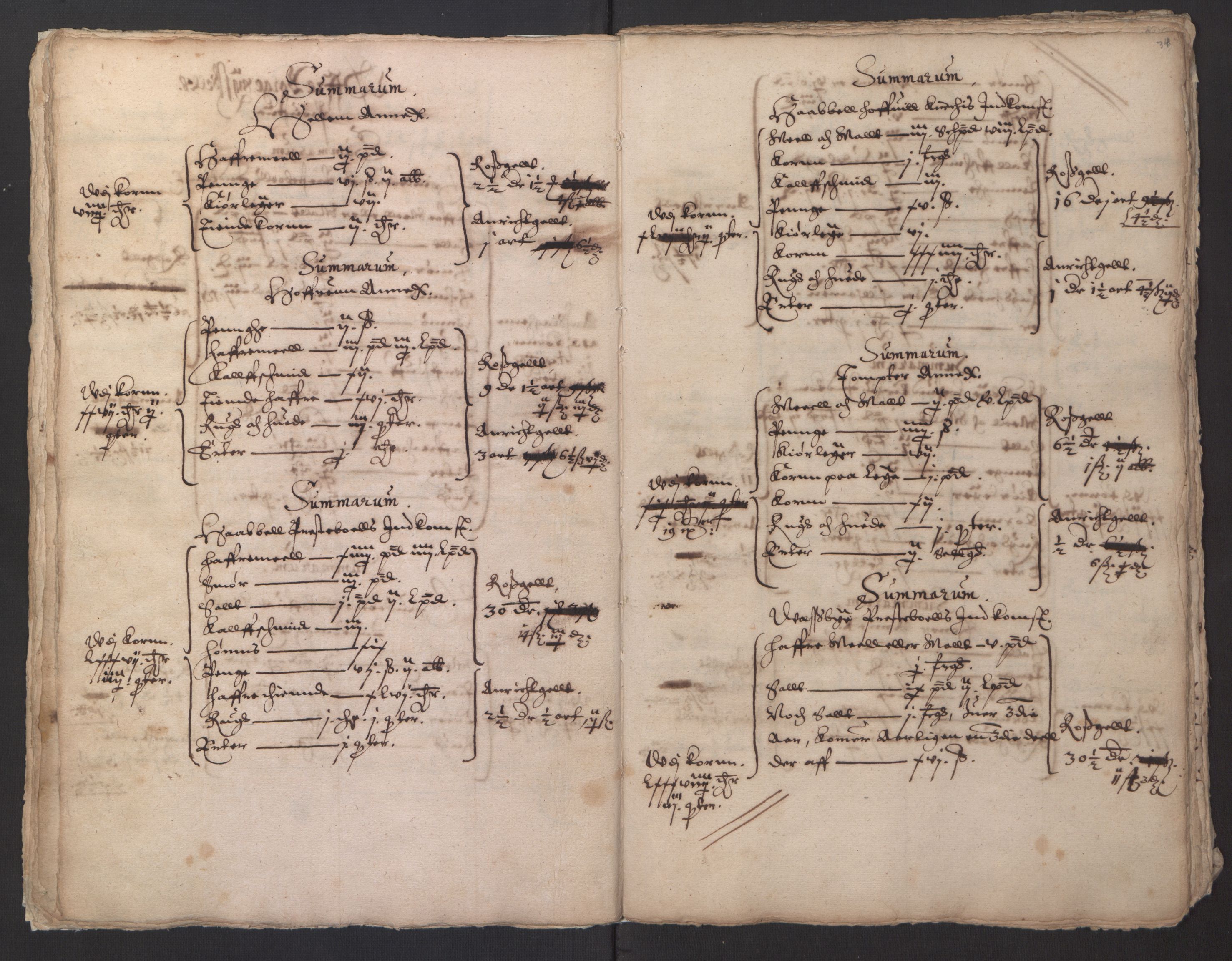 Stattholderembetet 1572-1771, AV/RA-EA-2870/Ek/L0014/0001: Jordebøker til utlikning av rosstjeneste 1624-1626: / Kirke- og prestebolsinntekter i Oslo og Hamar bispedømme, 1625-1626, p. 36