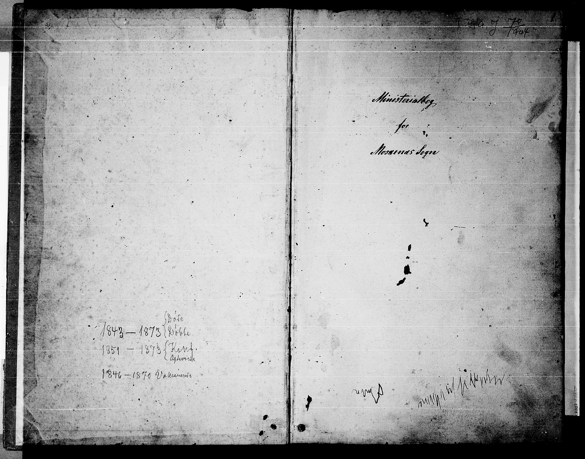 Ministerialprotokoller, klokkerbøker og fødselsregistre - Nordland, SAT/A-1459/886/L1224: Parish register (copy) no. 886C01, 1843-1873