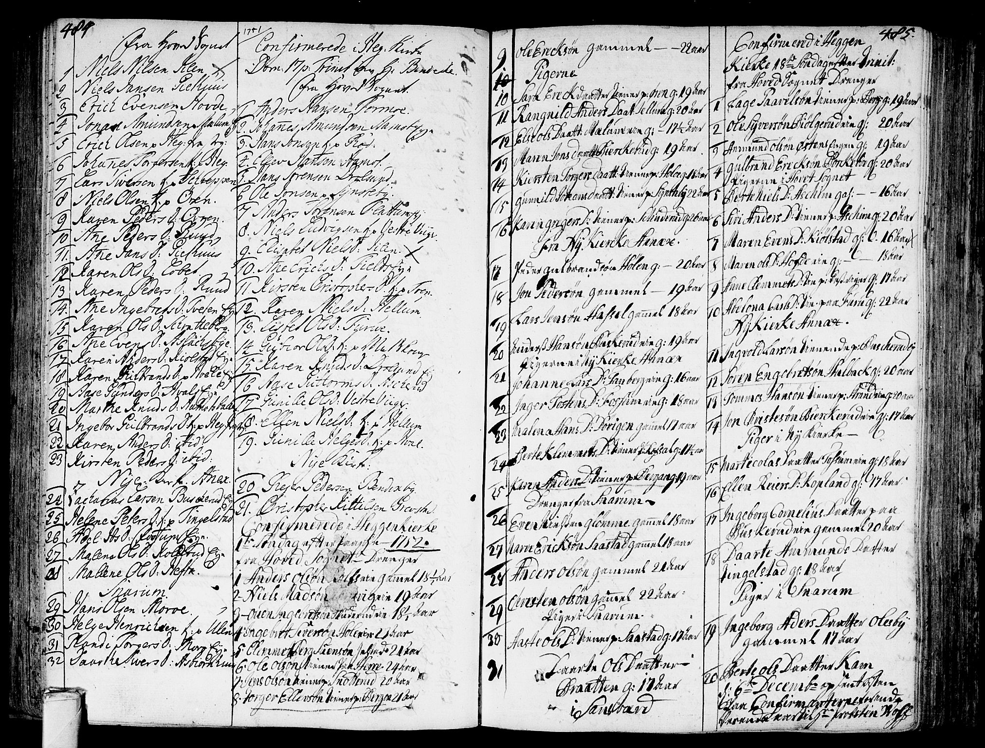 Modum kirkebøker, SAKO/A-234/F/Fa/L0002: Parish register (official) no. 2, 1741-1782, p. 484-485