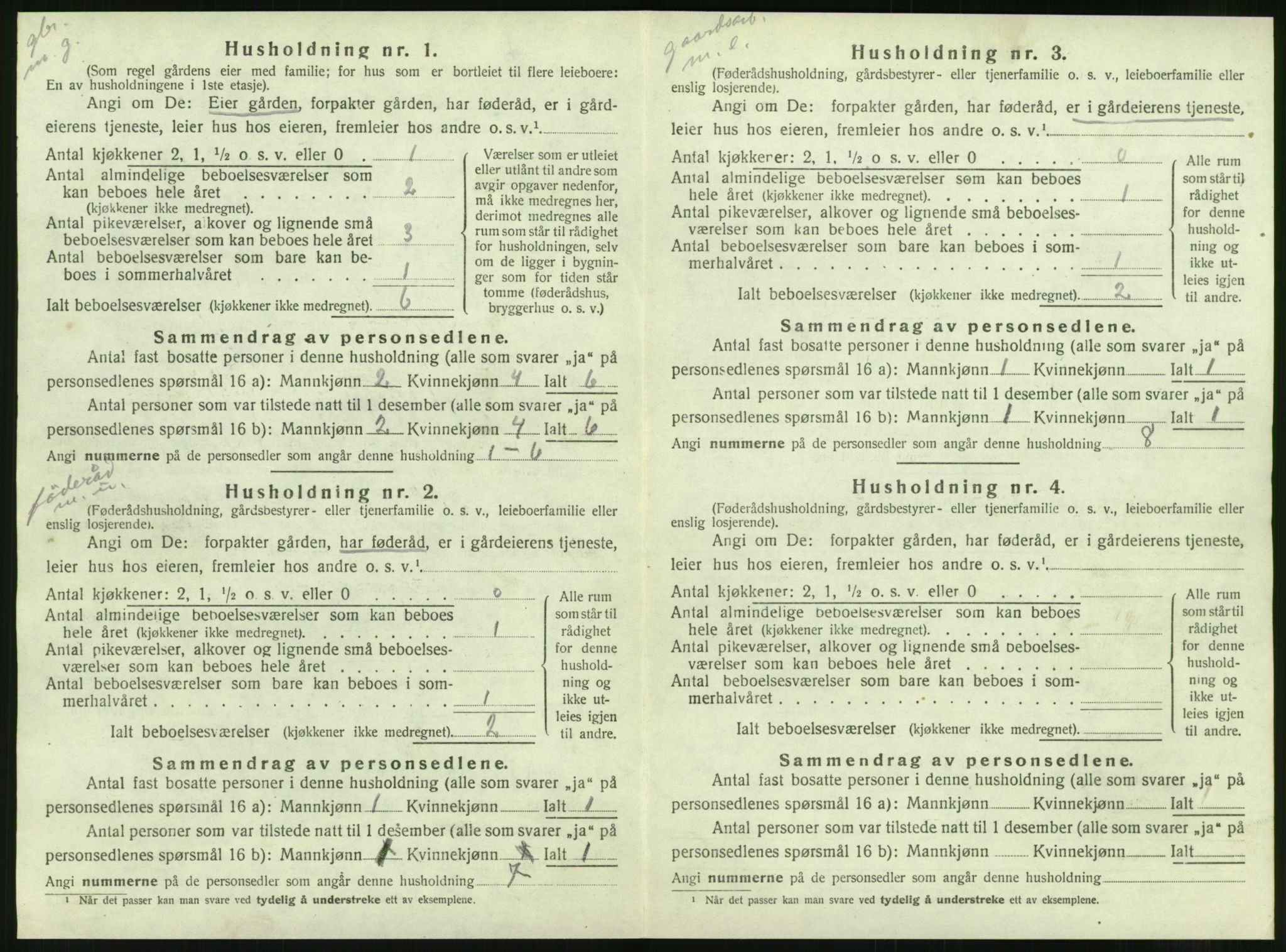 SAT, 1920 census for Alstahaug, 1920, p. 34
