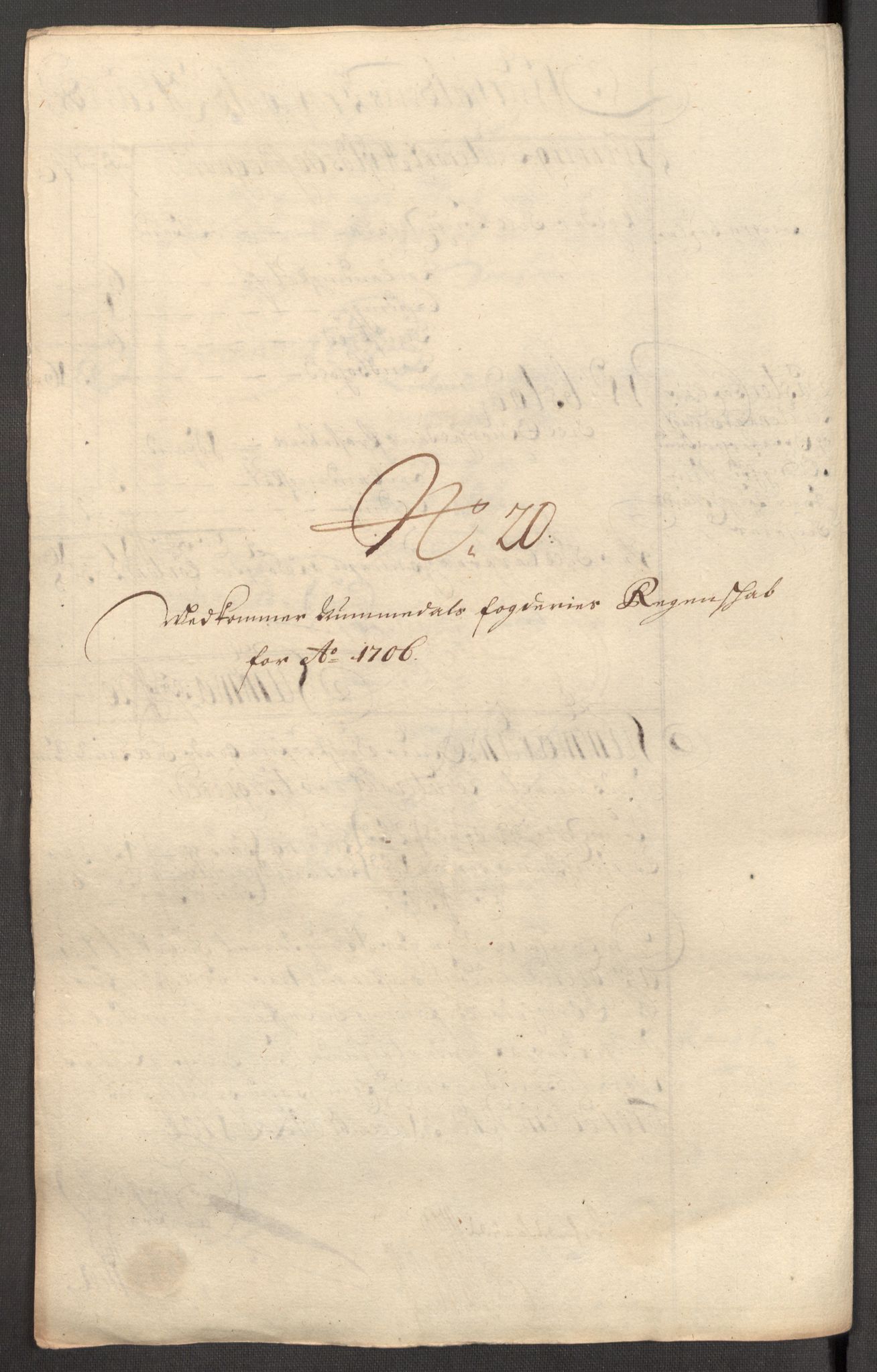 Rentekammeret inntil 1814, Reviderte regnskaper, Fogderegnskap, AV/RA-EA-4092/R64/L4429: Fogderegnskap Namdal, 1705-1706, p. 400