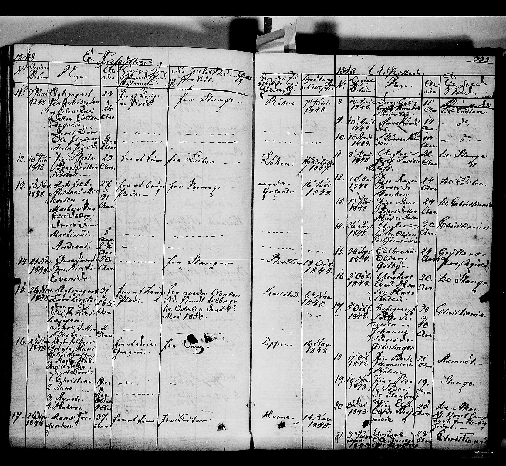 Romedal prestekontor, SAH/PREST-004/K/L0004: Parish register (official) no. 4, 1847-1861, p. 333