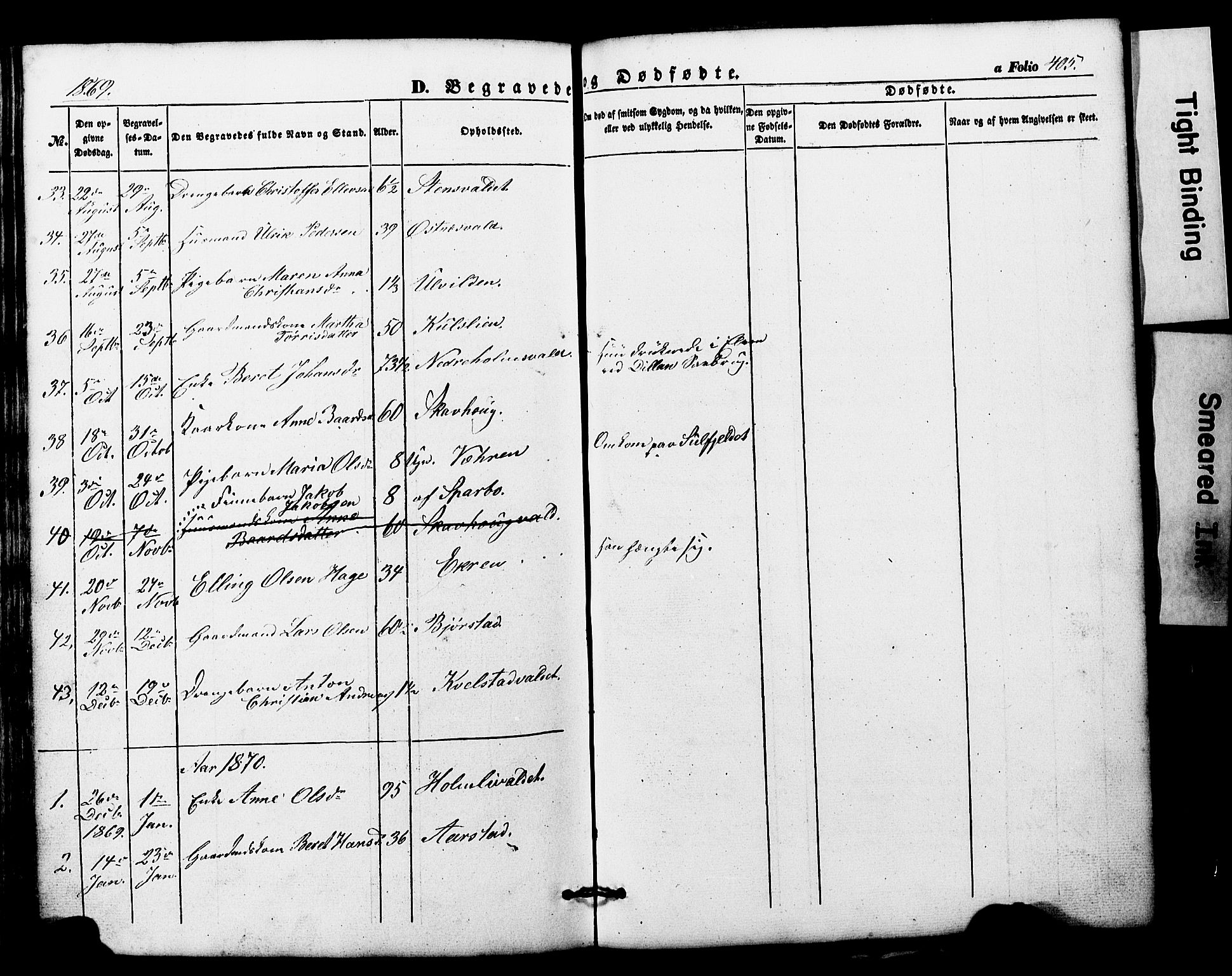 Ministerialprotokoller, klokkerbøker og fødselsregistre - Nord-Trøndelag, SAT/A-1458/724/L0268: Parish register (copy) no. 724C04, 1846-1878, p. 405