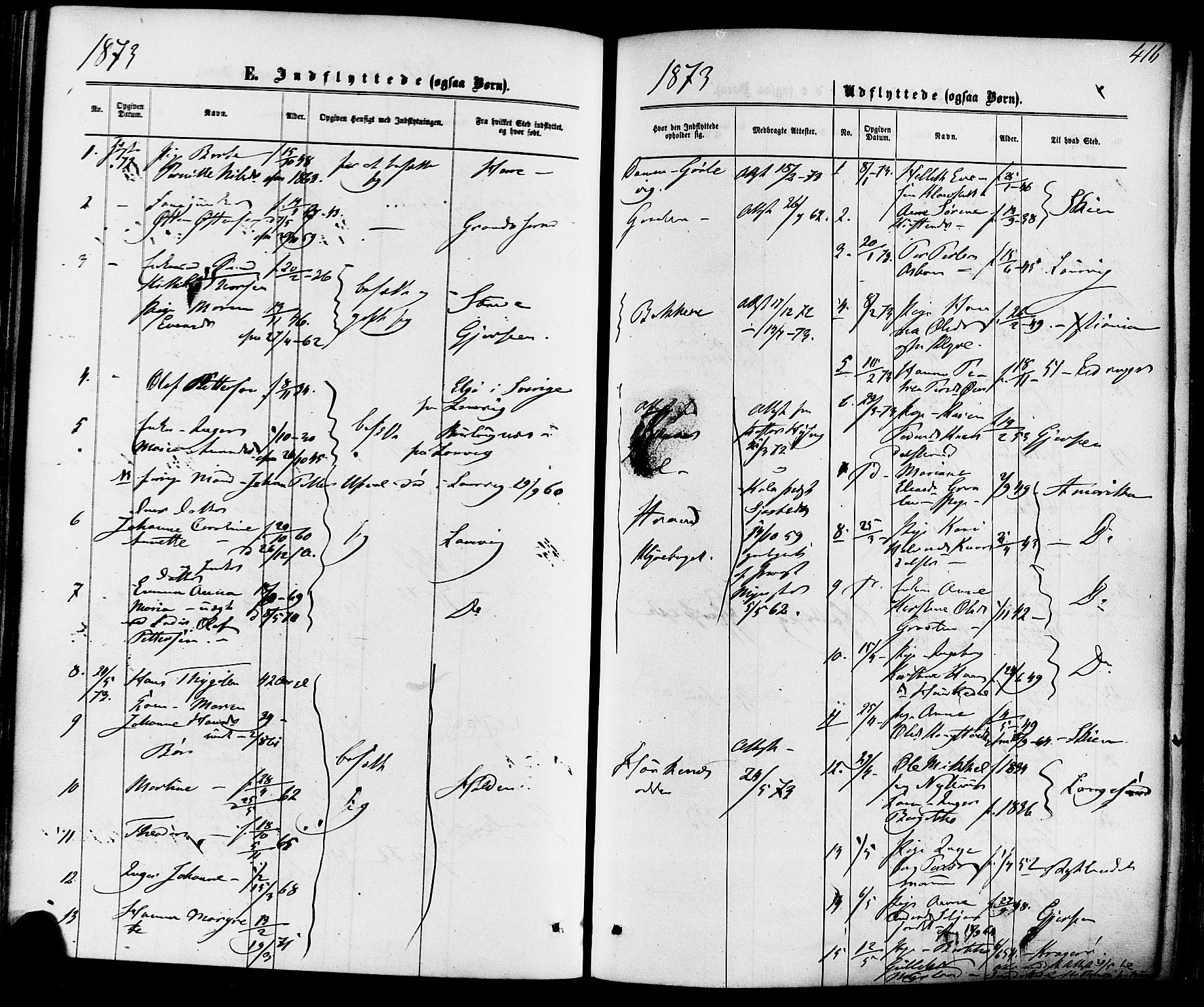 Solum kirkebøker, SAKO/A-306/F/Fa/L0008: Parish register (official) no. I 8, 1865-1876, p. 416