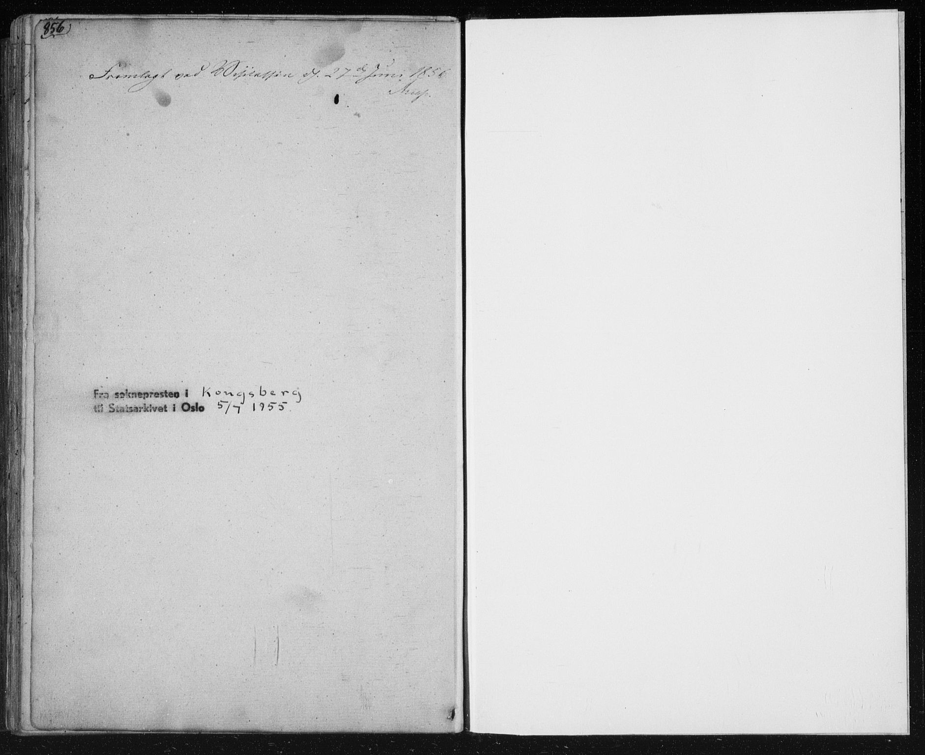 Kongsberg kirkebøker, AV/SAKO-A-22/F/Fa/L0009: Parish register (official) no. I 9, 1839-1858, p. 856-857