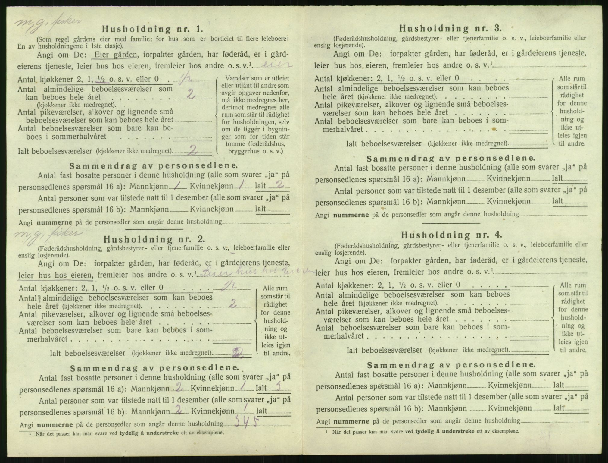 SAT, 1920 census for Aukra, 1920, p. 310