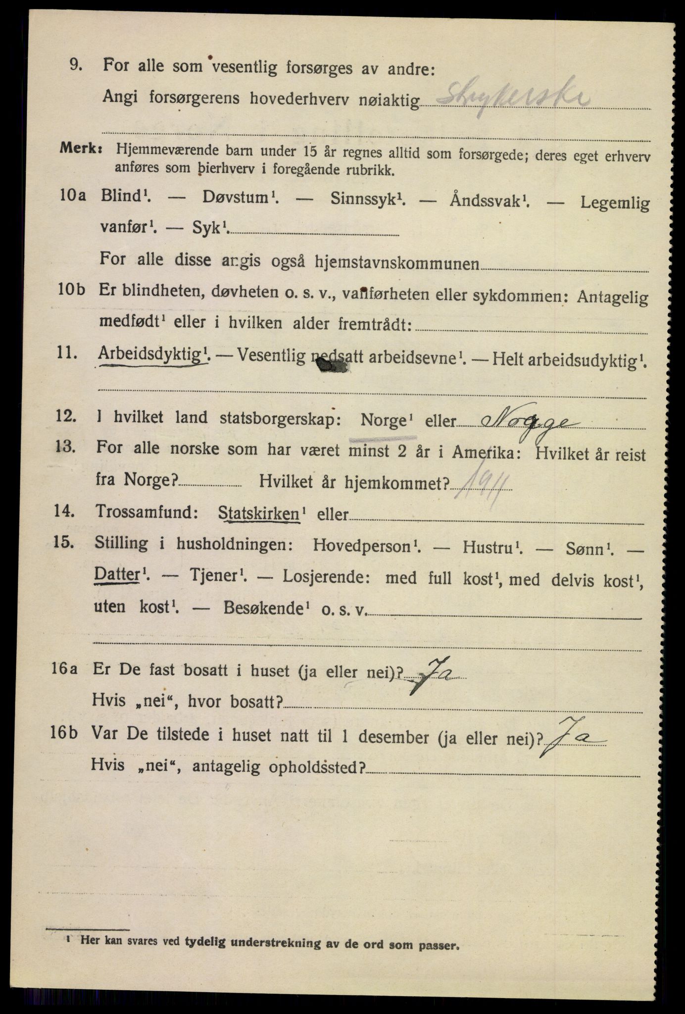 SAKO, 1920 census for Sandefjord, 1920, p. 7393