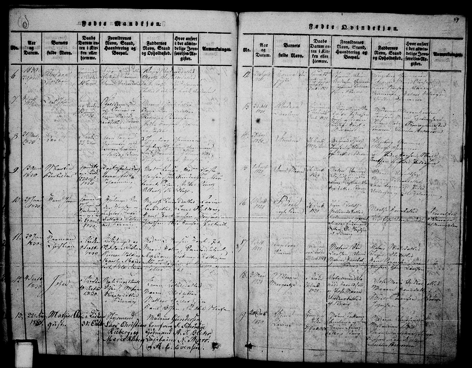 Brevik kirkebøker, SAKO/A-255/F/Fa/L0004: Parish register (official) no. 4, 1814-1846, p. 59