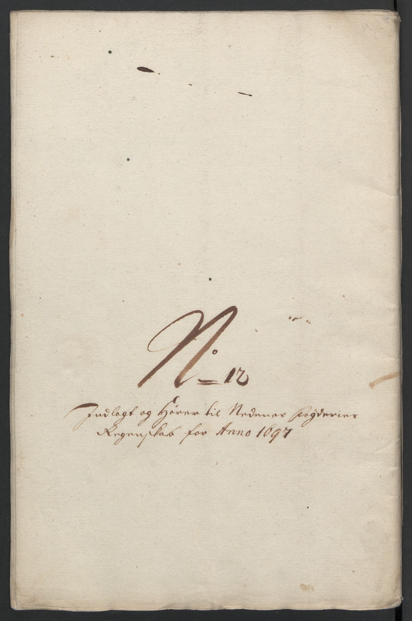 Rentekammeret inntil 1814, Reviderte regnskaper, Fogderegnskap, AV/RA-EA-4092/R39/L2313: Fogderegnskap Nedenes, 1696-1697, p. 203