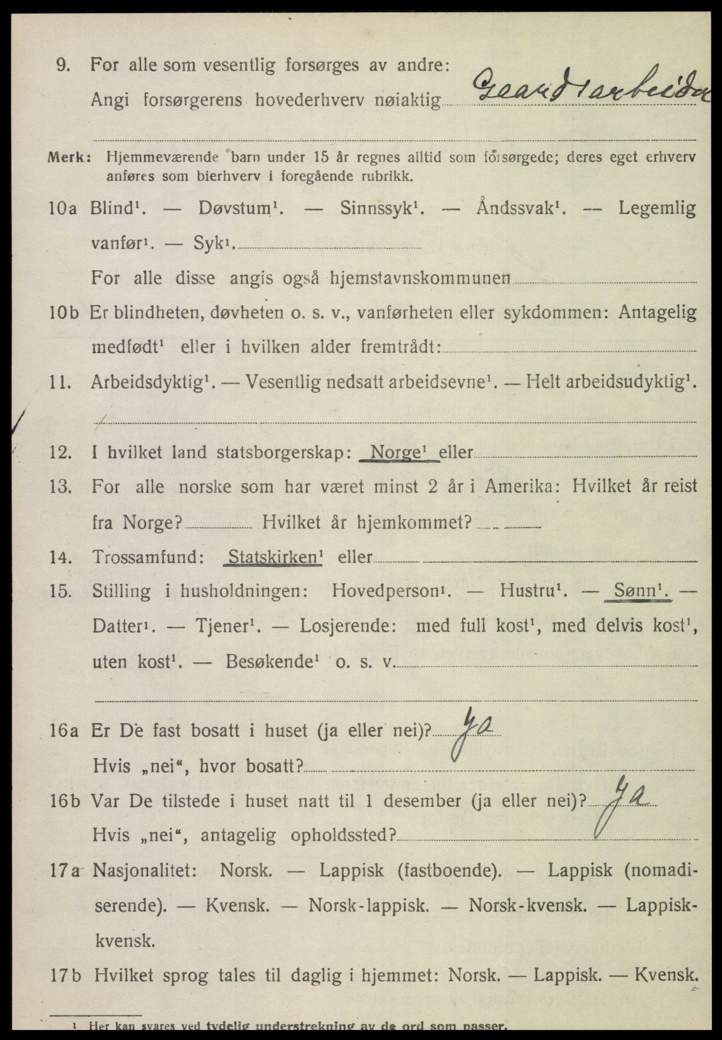 SAT, 1920 census for Lånke, 1920, p. 2755