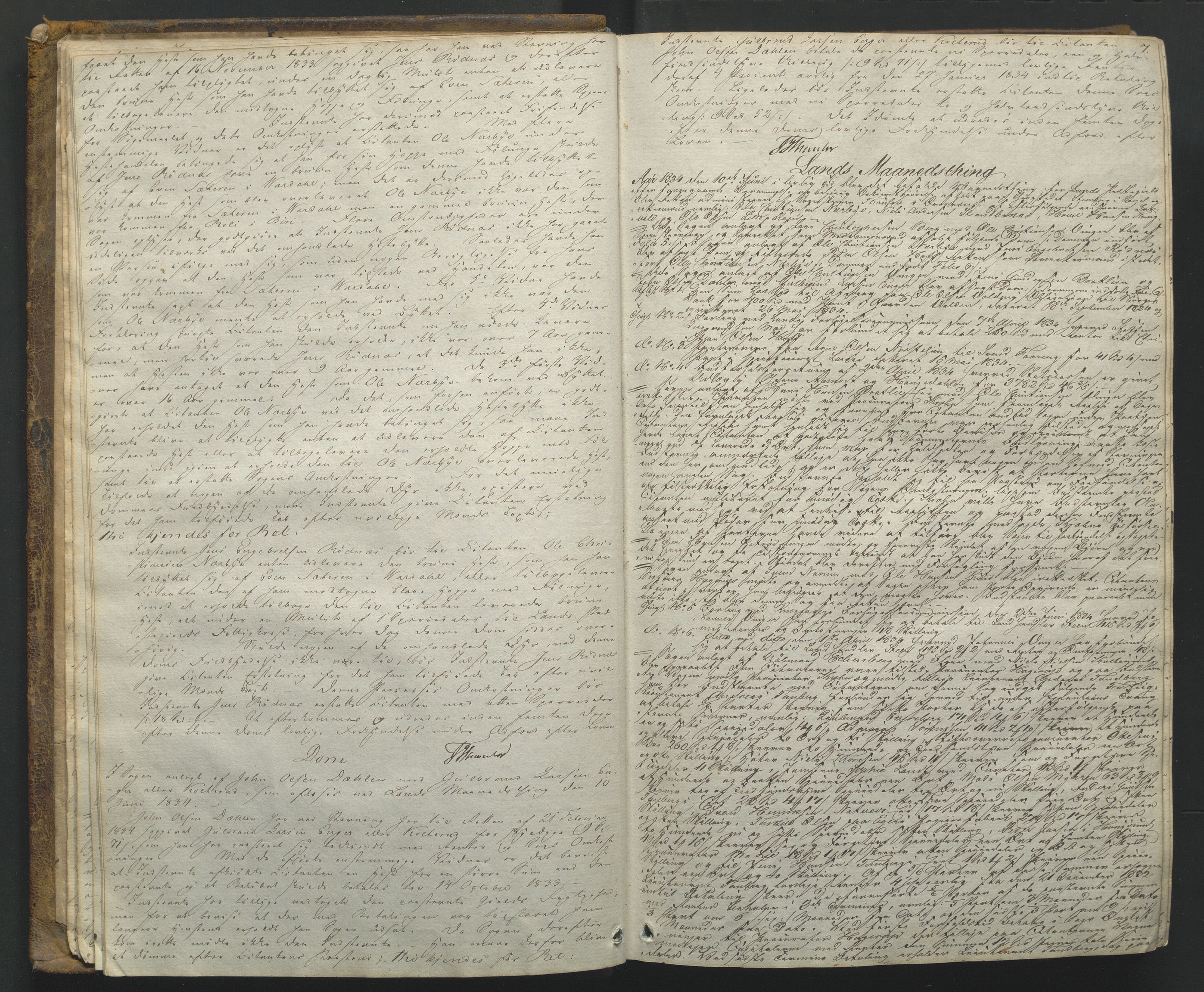 Hadeland og Land tingrett, AV/SAH-TING-010/G/Gb/L0006: Tingbok, 1834-1840, p. 6b-7a
