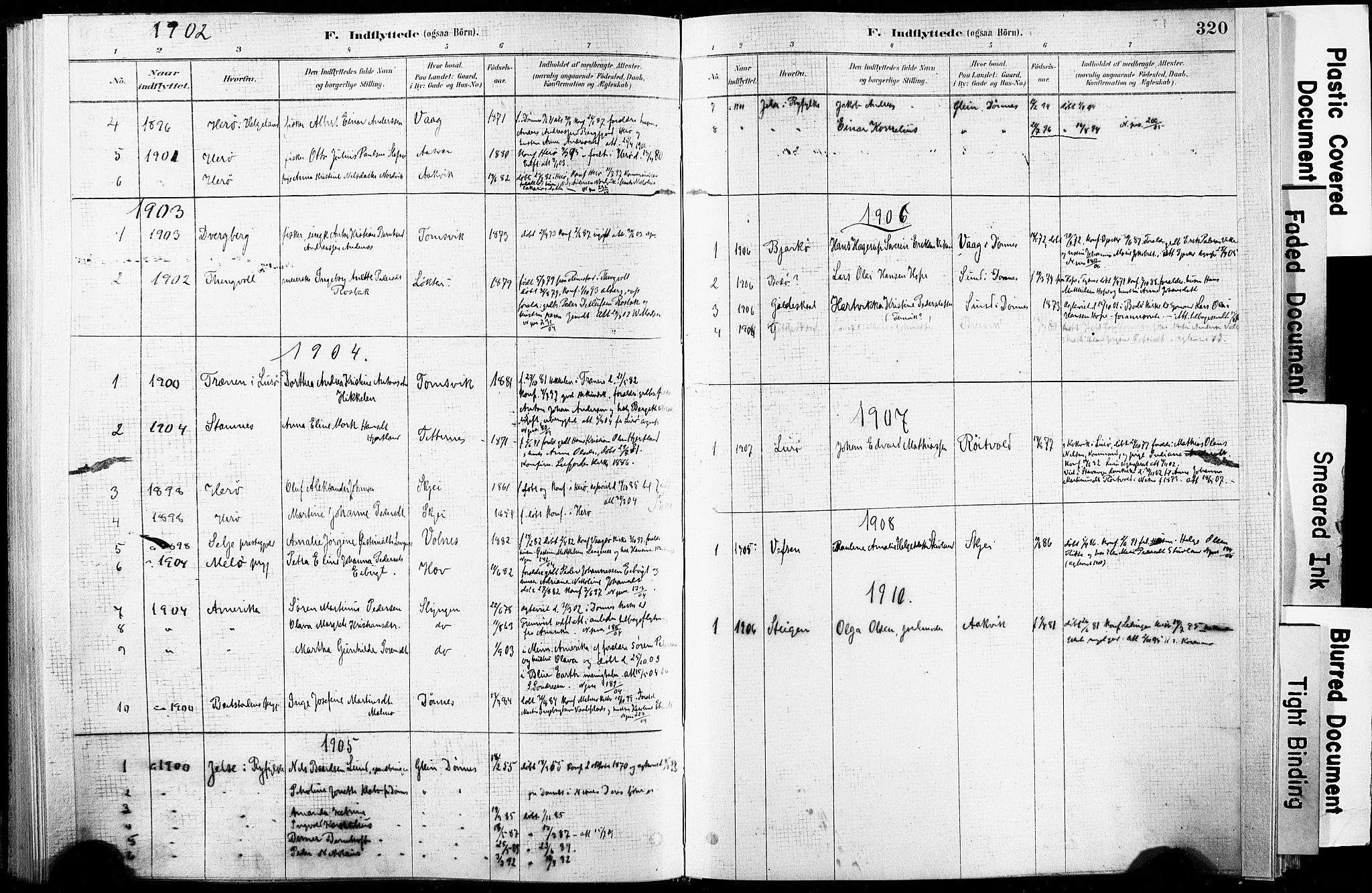 Ministerialprotokoller, klokkerbøker og fødselsregistre - Nordland, AV/SAT-A-1459/835/L0526: Parish register (official) no. 835A03II, 1881-1910, p. 320