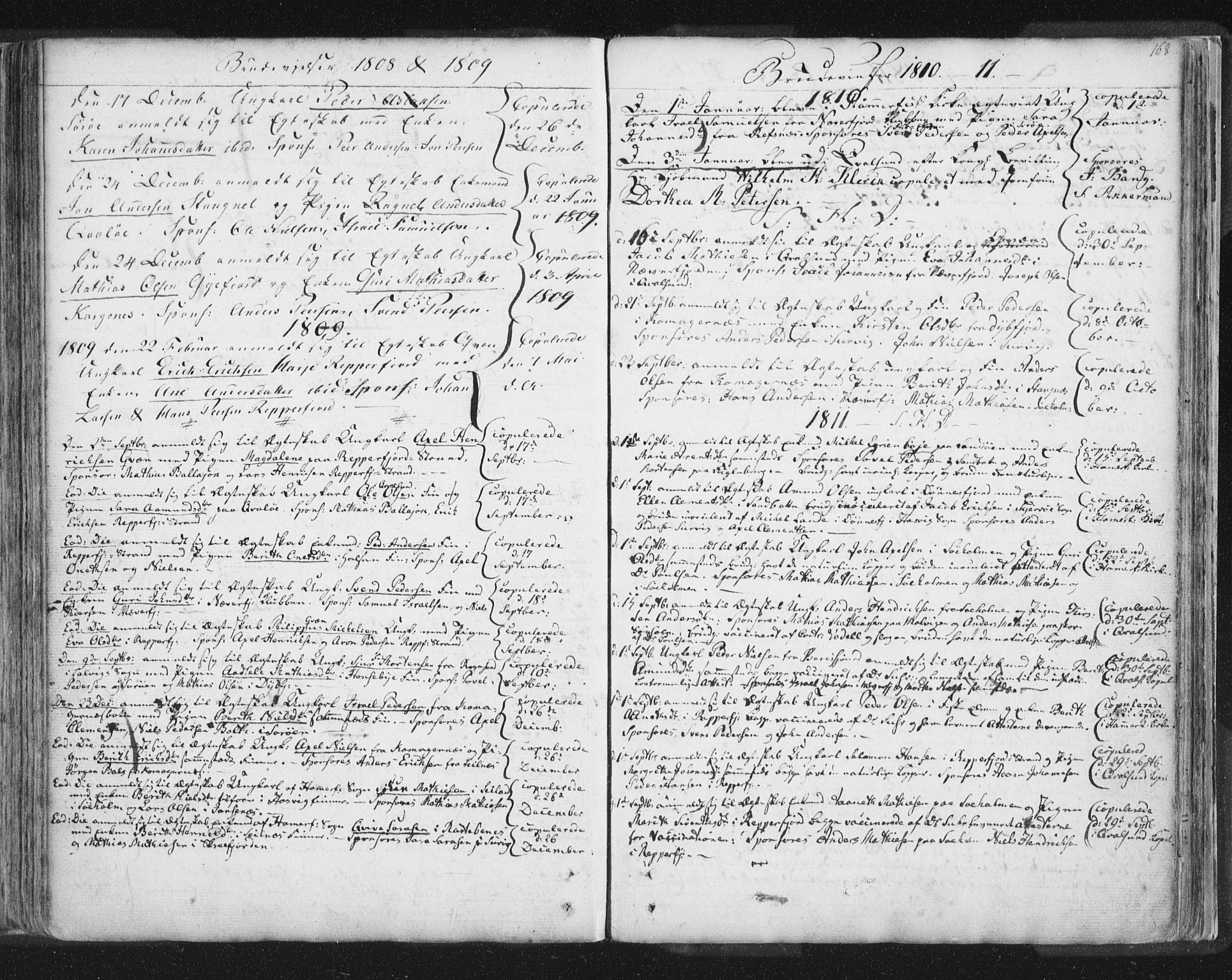 Hammerfest sokneprestkontor, SATØ/S-1347/H/Ha/L0002.kirke: Parish register (official) no. 2, 1751-1821, p. 168