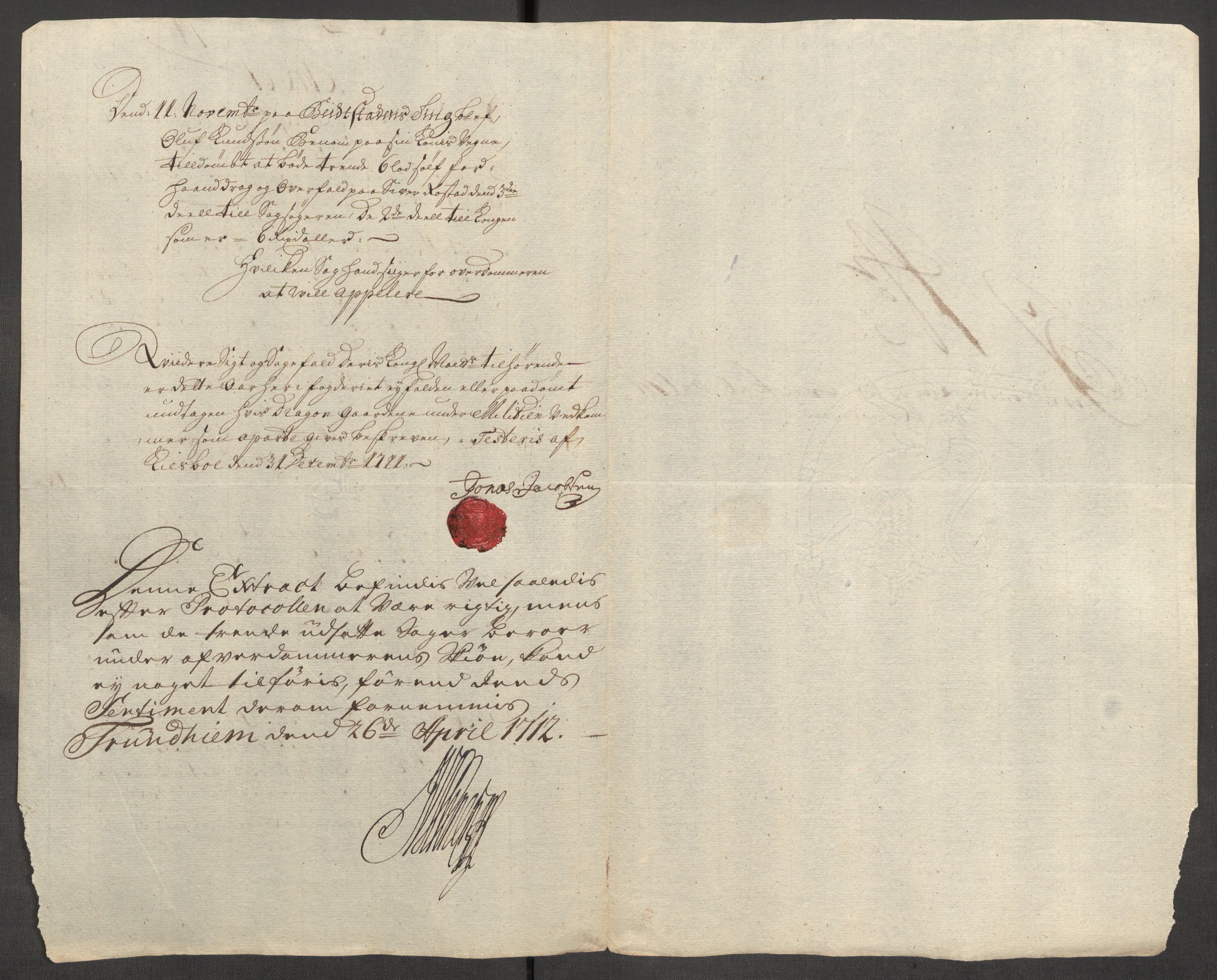 Rentekammeret inntil 1814, Reviderte regnskaper, Fogderegnskap, RA/EA-4092/R63/L4319: Fogderegnskap Inderøy, 1711, p. 190