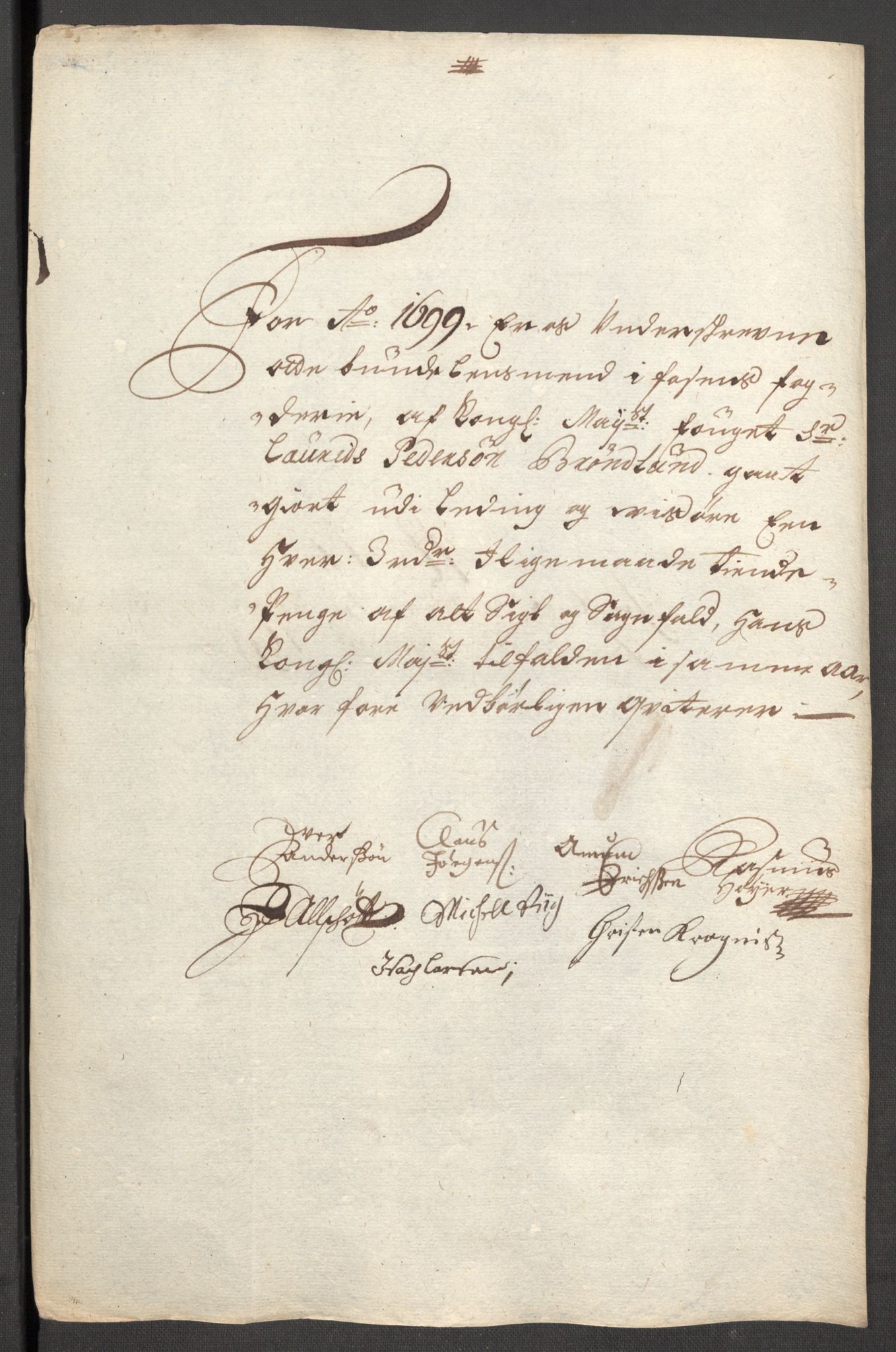 Rentekammeret inntil 1814, Reviderte regnskaper, Fogderegnskap, AV/RA-EA-4092/R57/L3853: Fogderegnskap Fosen, 1698-1699, p. 355