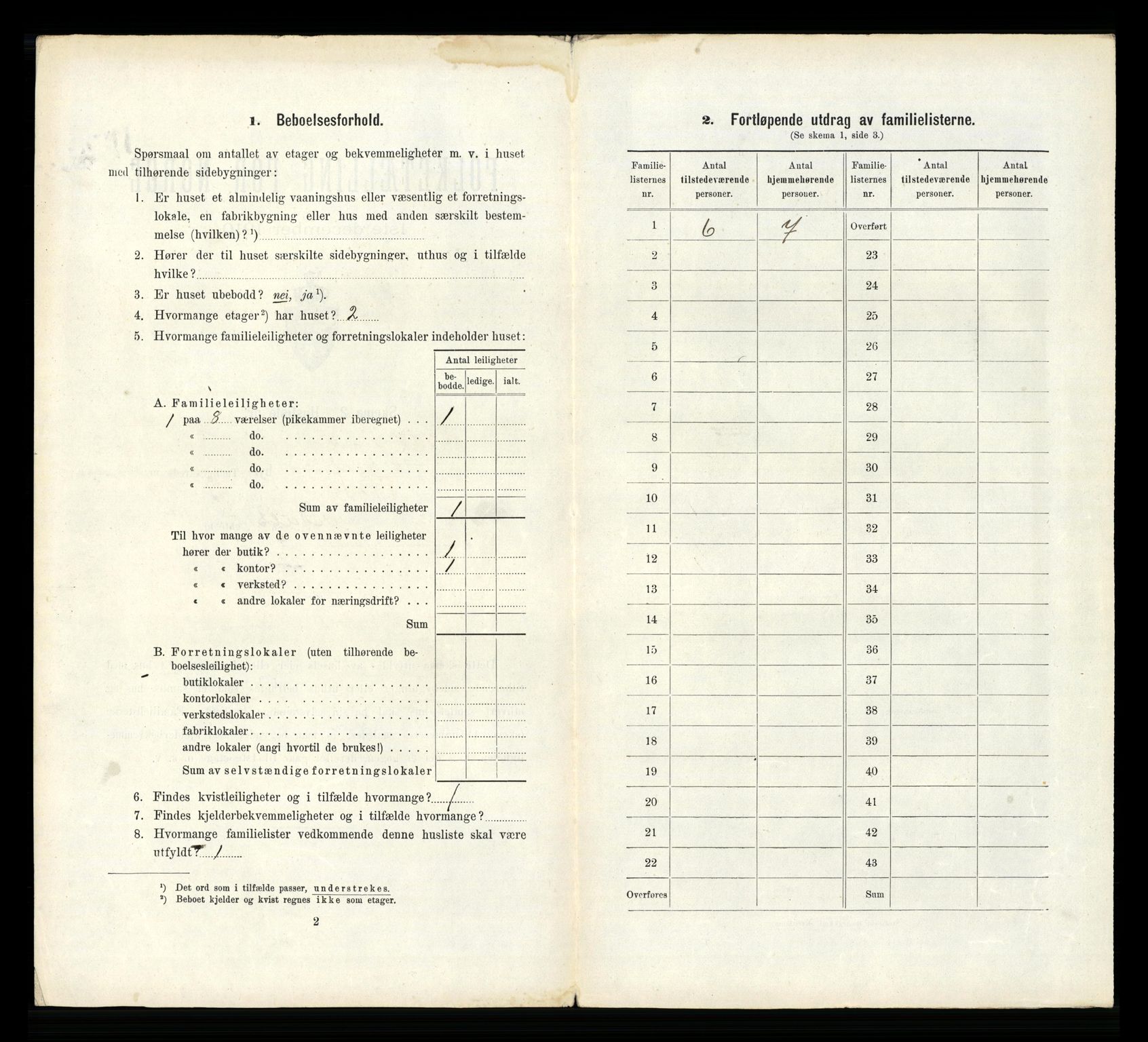 RA, 1910 census for Flekkefjord, 1910, p. 305