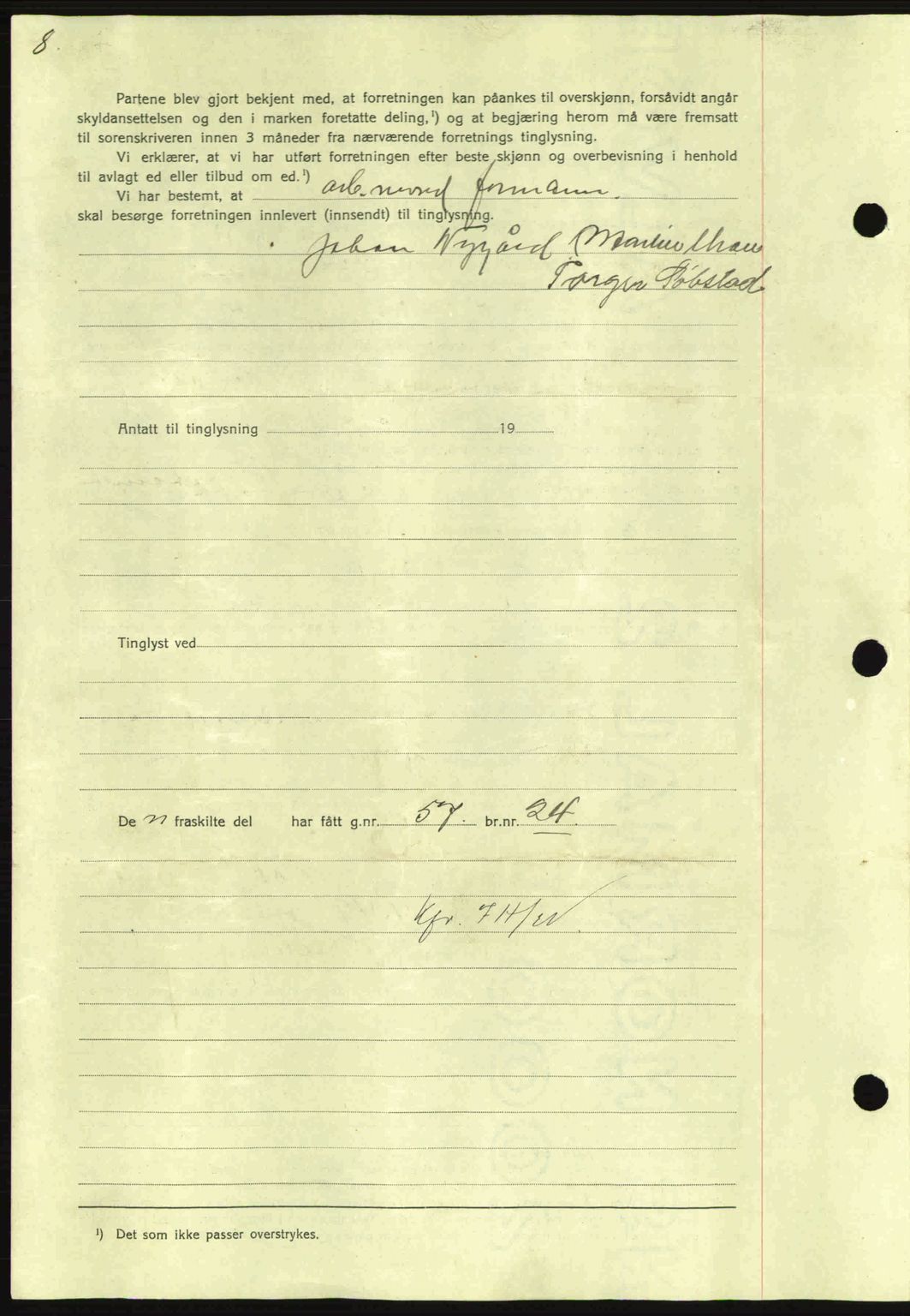 Nordmøre sorenskriveri, AV/SAT-A-4132/1/2/2Ca: Mortgage book no. A86, 1939-1939, Diary no: : 760/1939