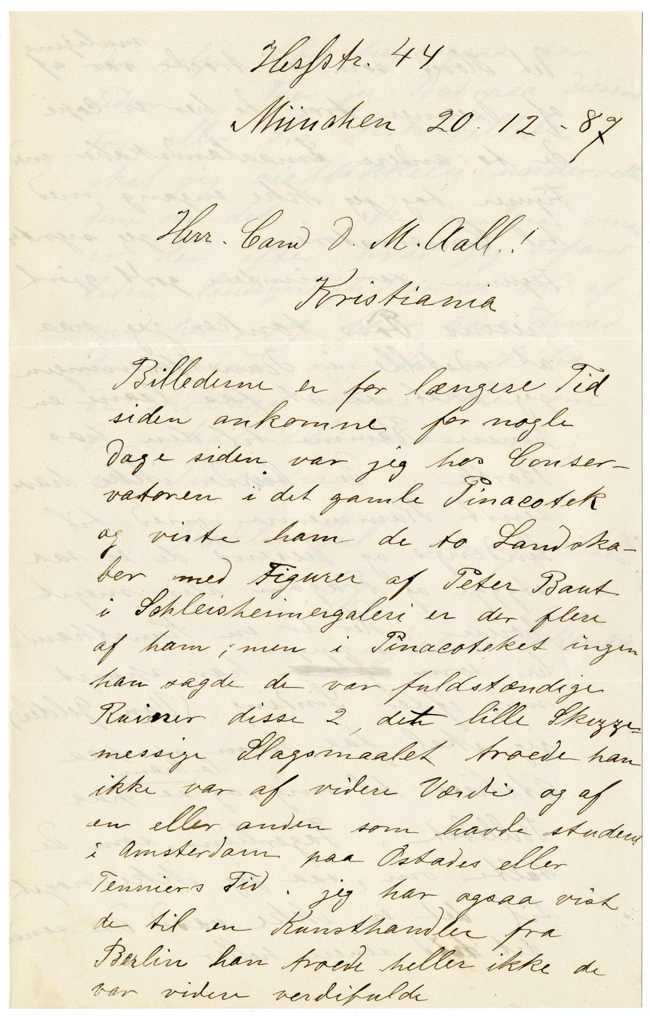 Diderik Maria Aalls brevsamling, NF/Ark-1023/F/L0003: D.M. Aalls brevsamling. D - G, 1797-1889, p. 160