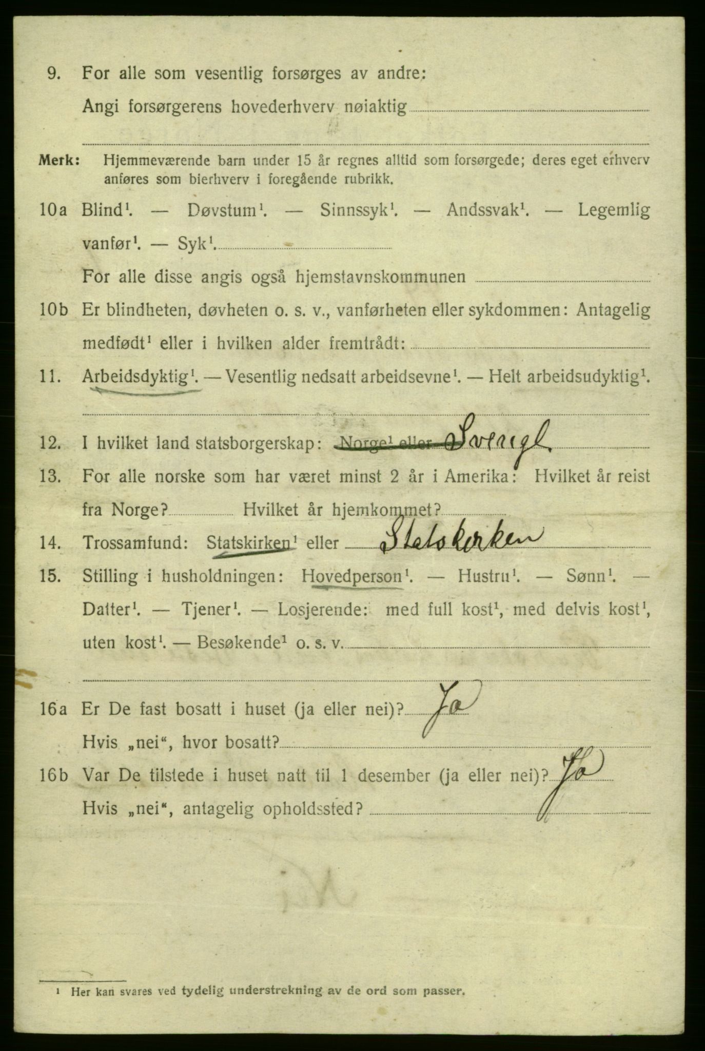 SAO, 1920 census for Fredrikshald, 1920, p. 8976