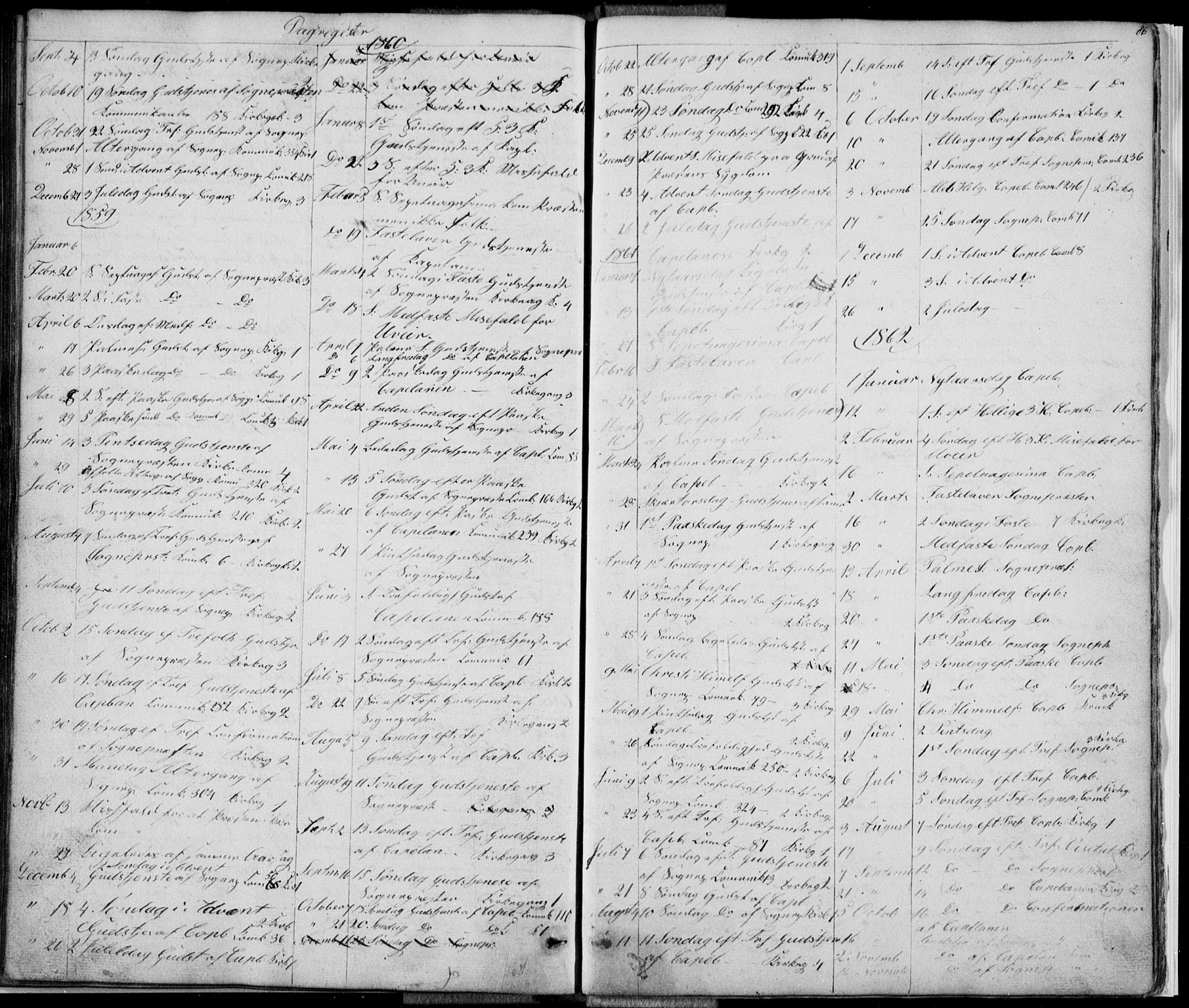 Førde sokneprestembete, SAB/A-79901/H/Hab: Parish register (copy) no. E 0, 1853-1880, p. 86