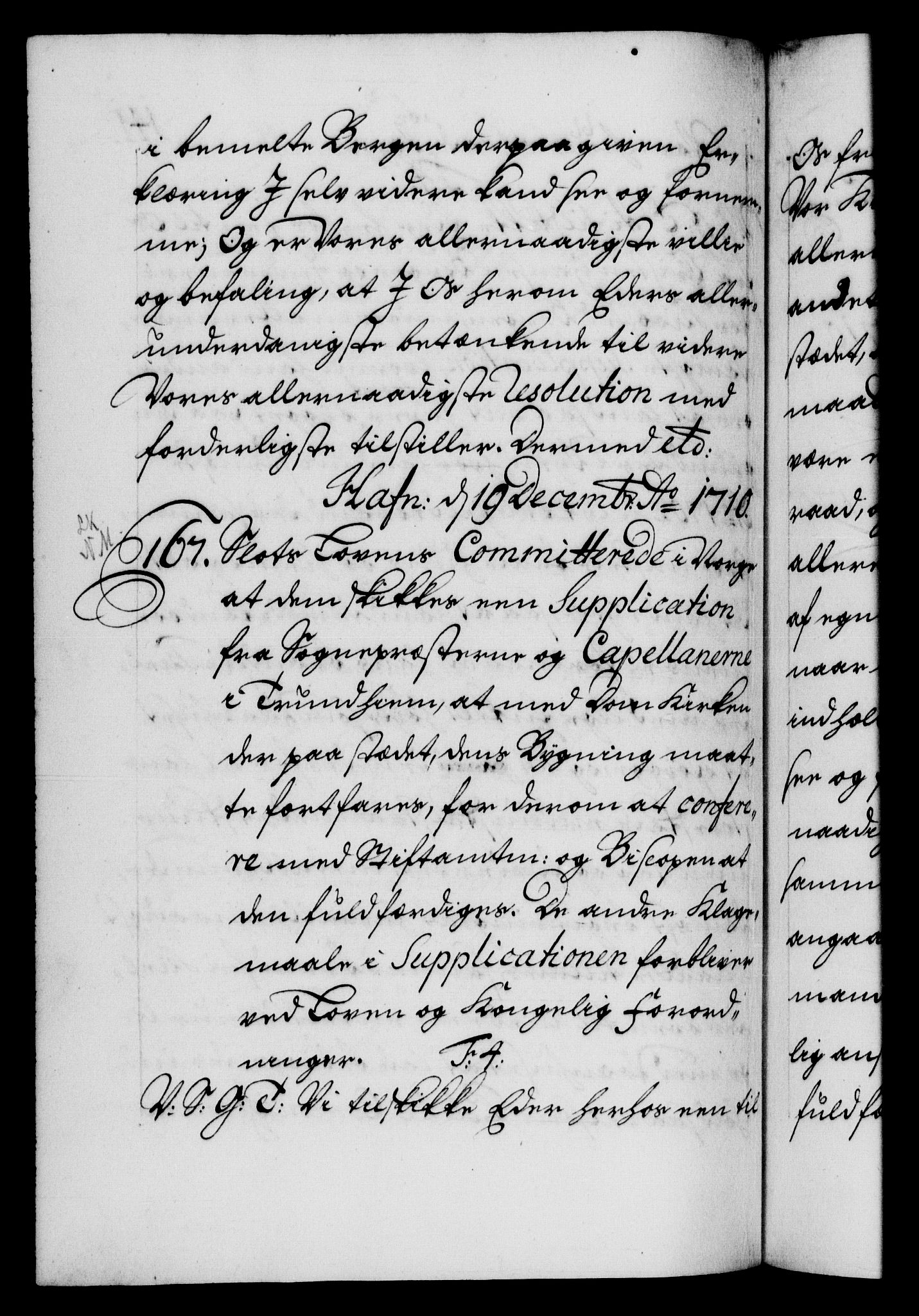 Danske Kanselli 1572-1799, RA/EA-3023/F/Fc/Fca/Fcab/L0019: Norske tegnelser, 1710-1714, p. 141b