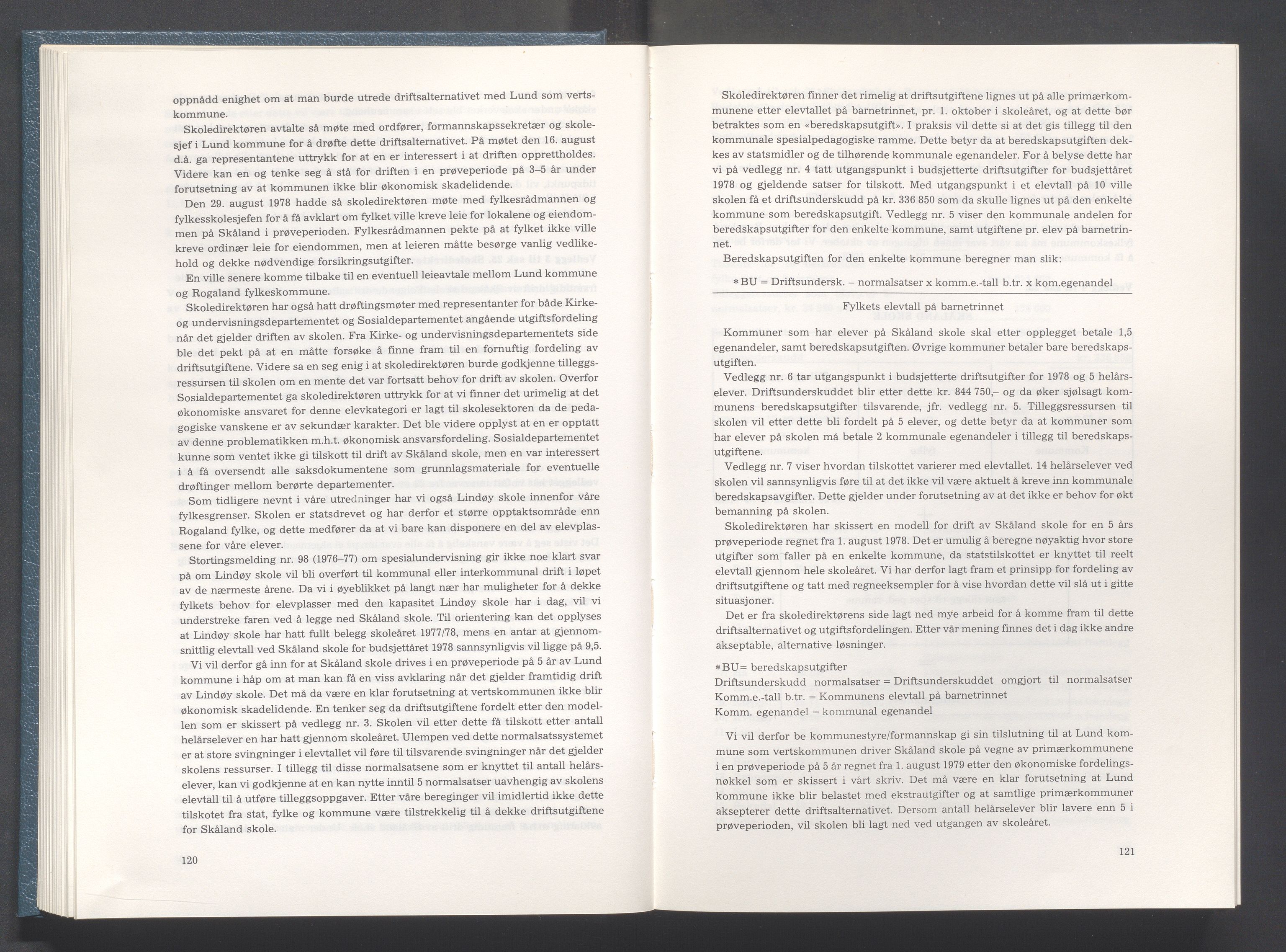 Rogaland fylkeskommune - Fylkesrådmannen , IKAR/A-900/A/Aa/Aaa/L0099: Møtebok , 1979, p. 120-121