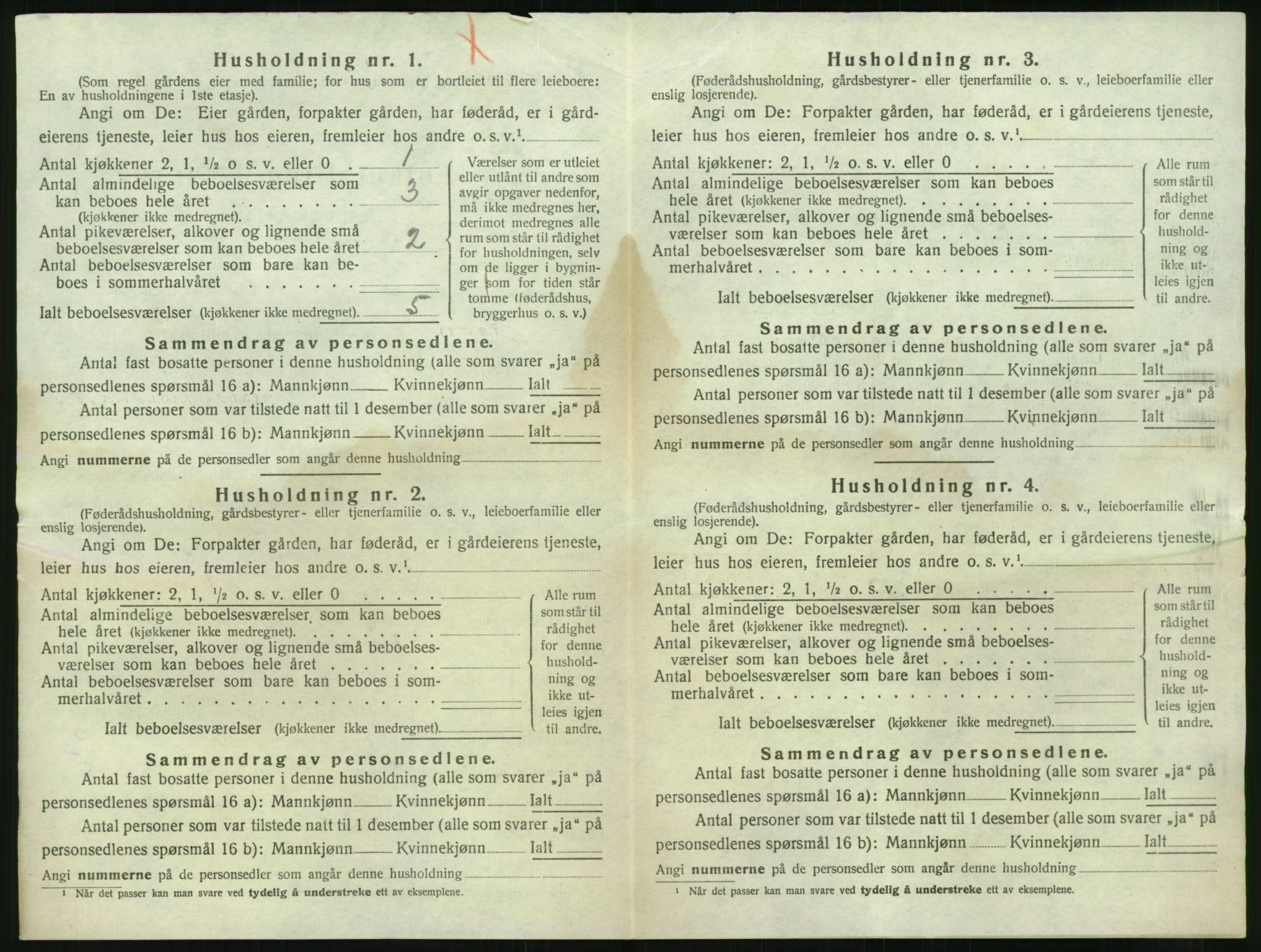 SAK, 1920 census for Hisøy, 1920, p. 1073