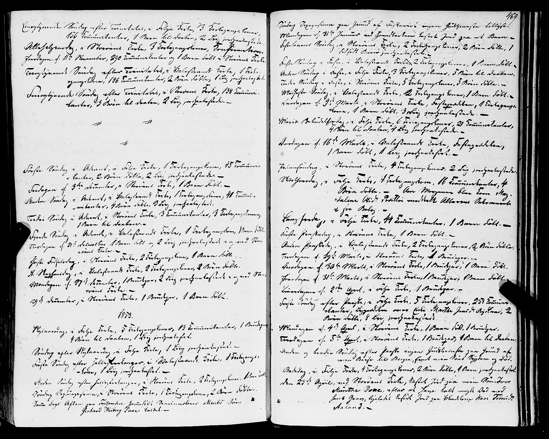 Stord sokneprestembete, SAB/A-78201/H/Haa: Parish register (official) no. A 7, 1841-1861, p. 469