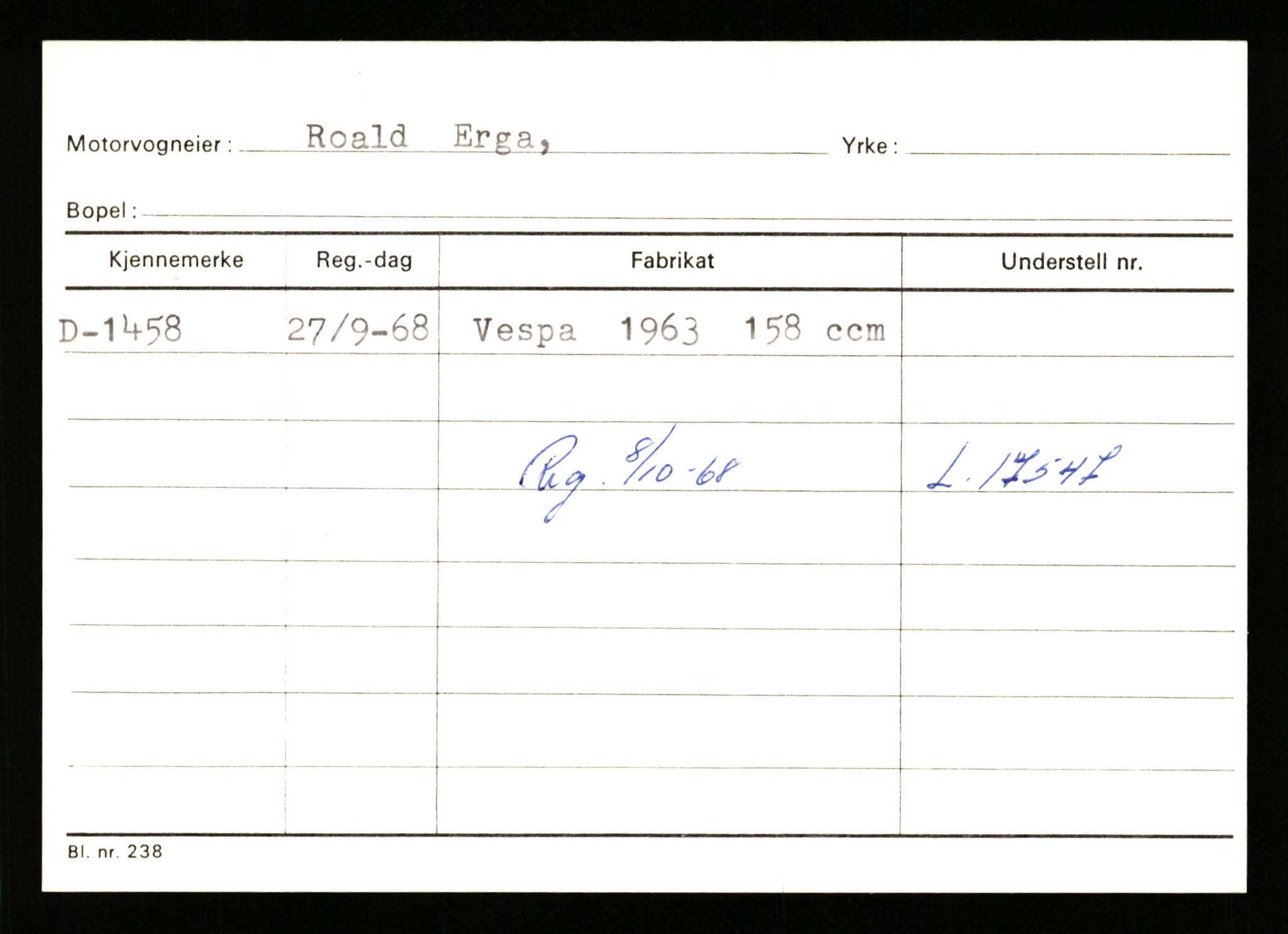 Stavanger trafikkstasjon, AV/SAST-A-101942/0/G/L0001: Registreringsnummer: 0 - 5782, 1930-1971, p. 967