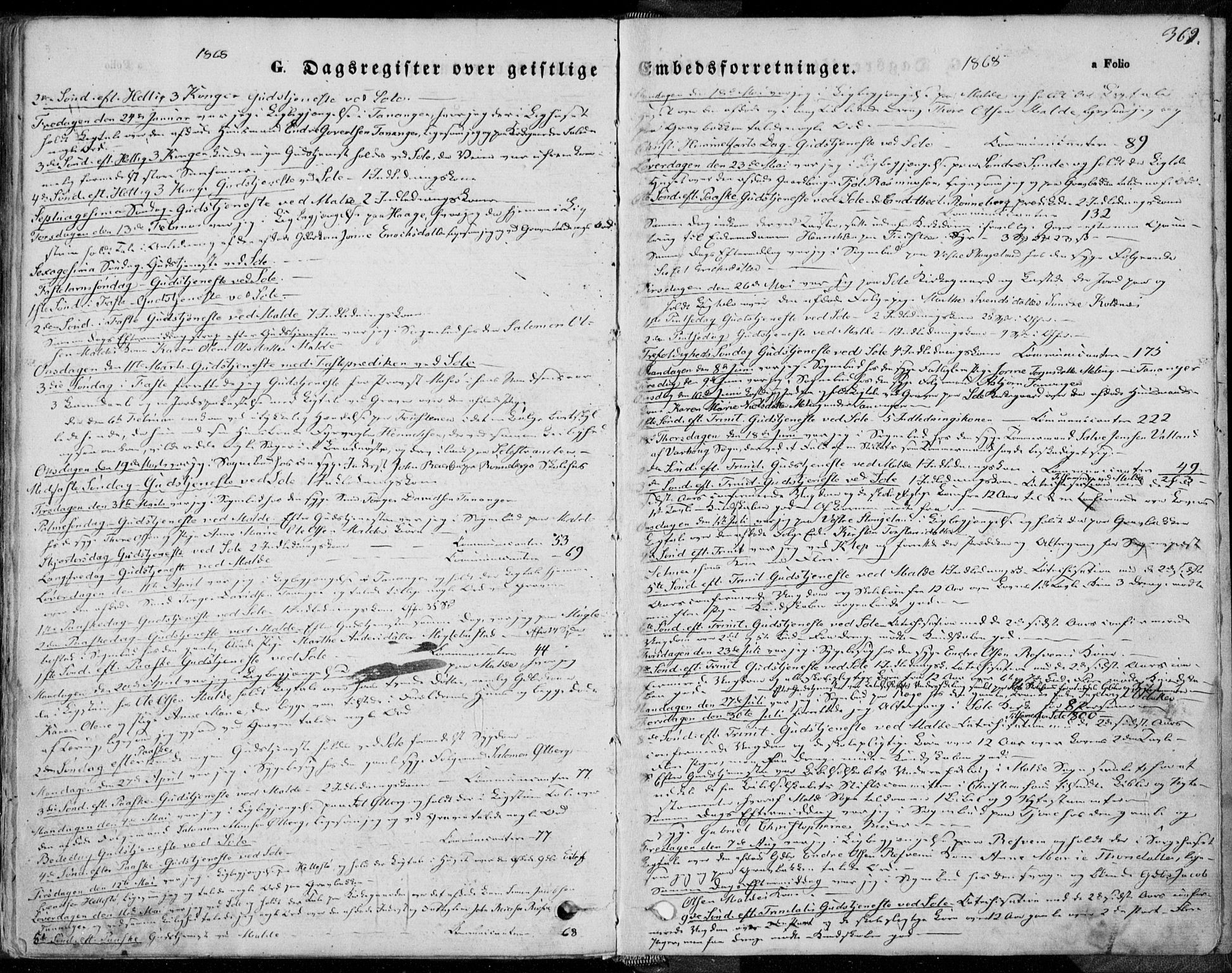 Håland sokneprestkontor, AV/SAST-A-101802/001/30BA/L0008: Parish register (official) no. A 7.2, 1854-1870, p. 369