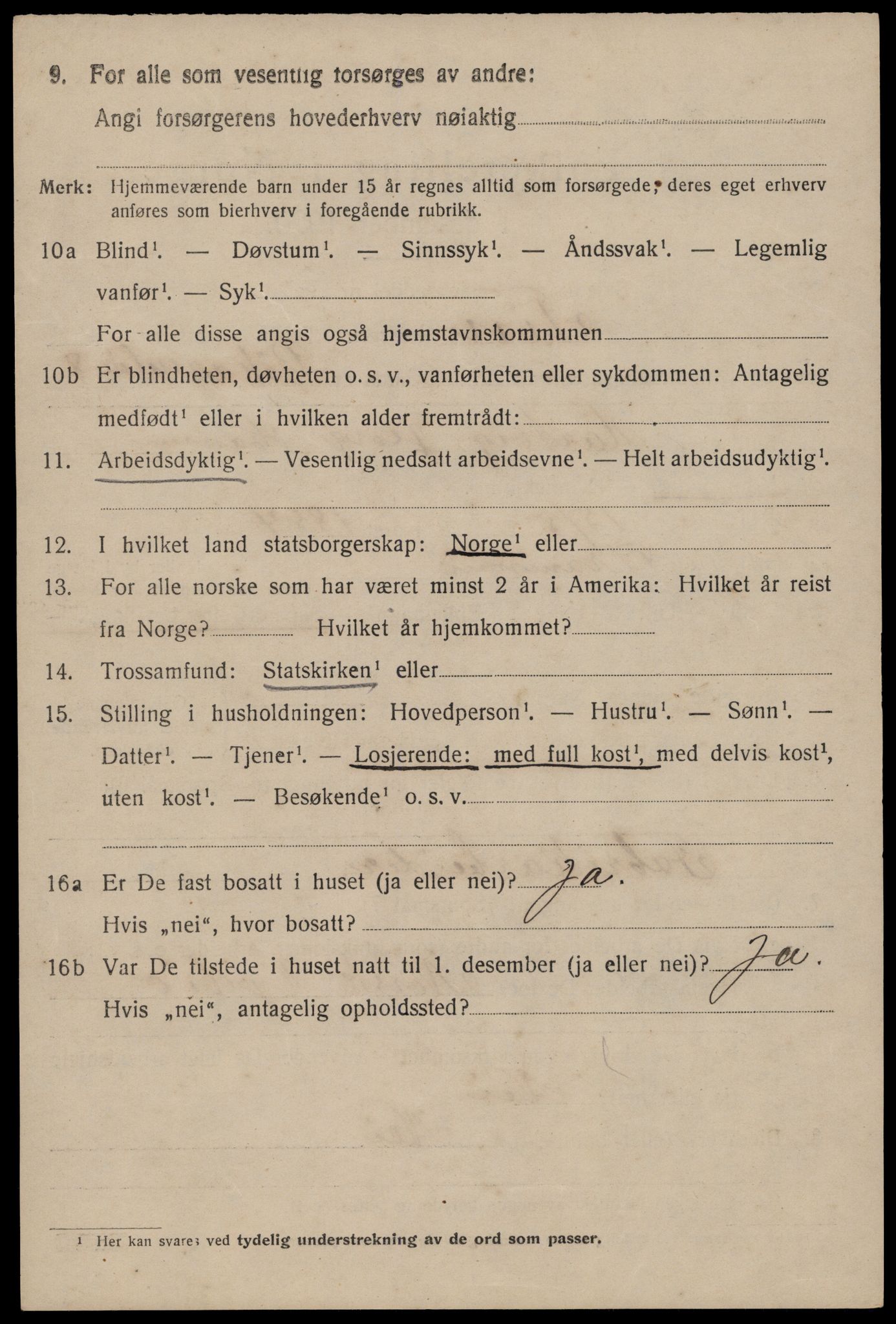 SAKO, 1920 census for Tinn, 1920, p. 20385